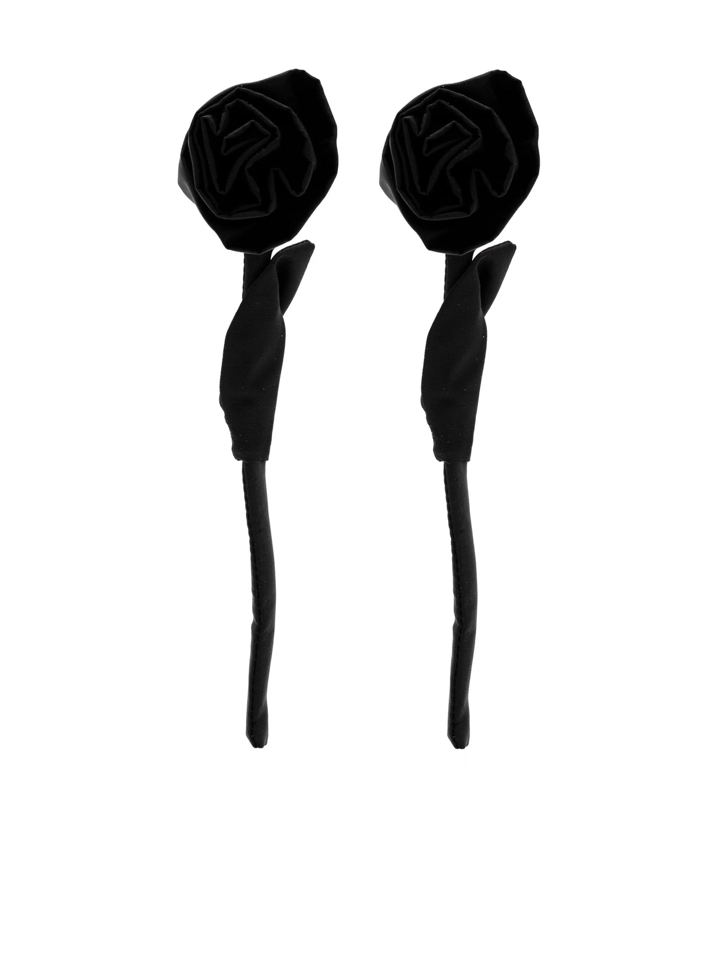 Rose drop earrings