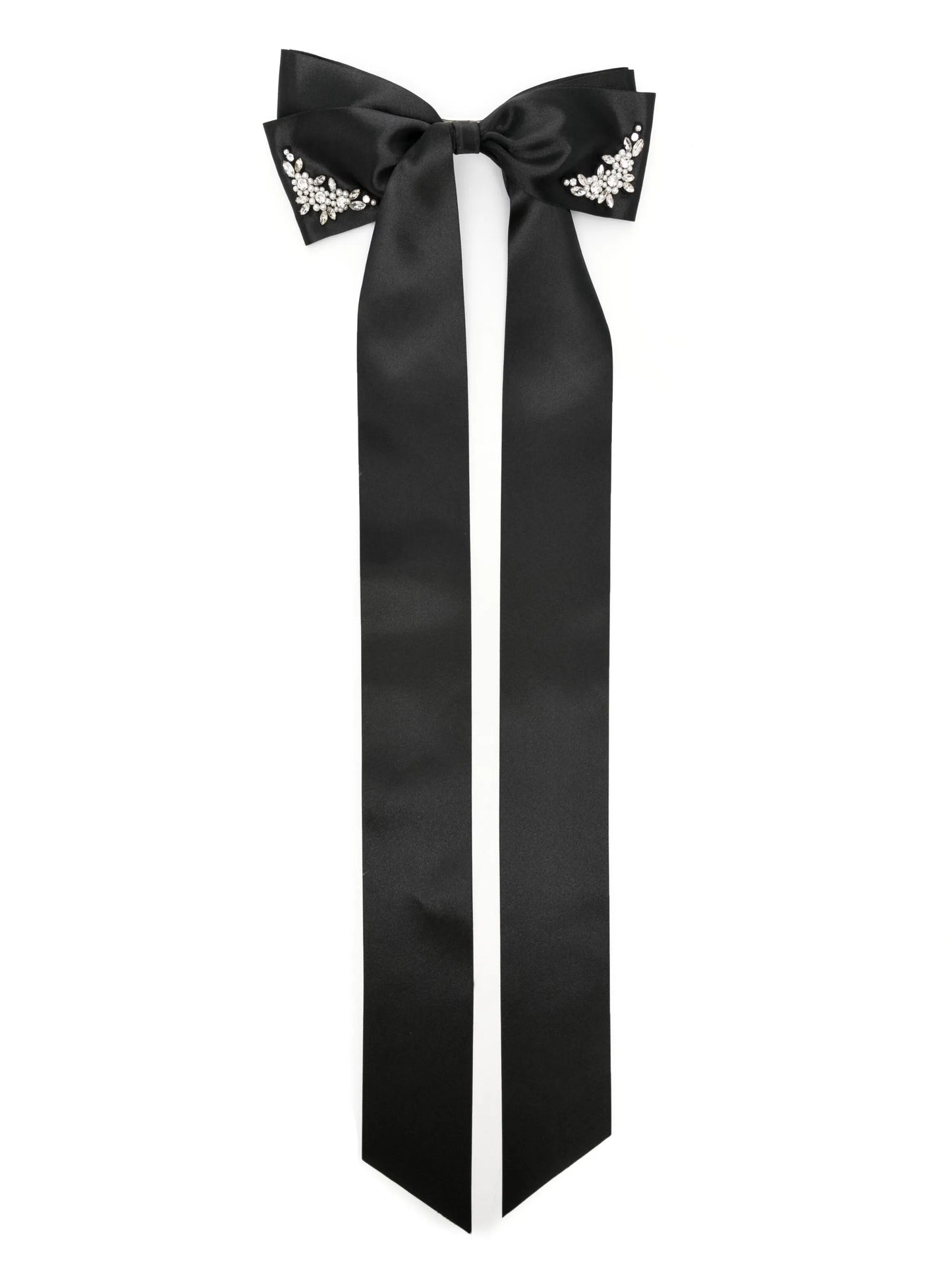 oversized bow satin hair clip