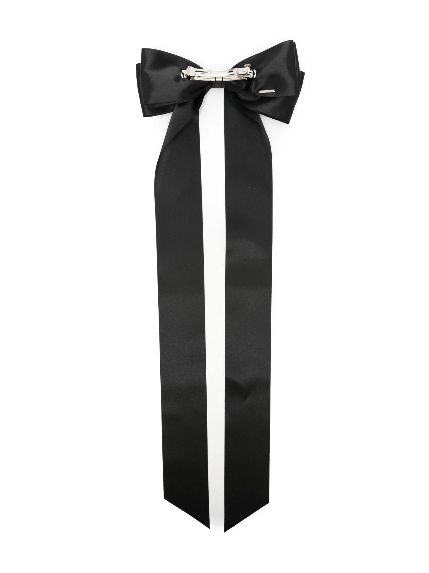 oversized bow satin hair clip