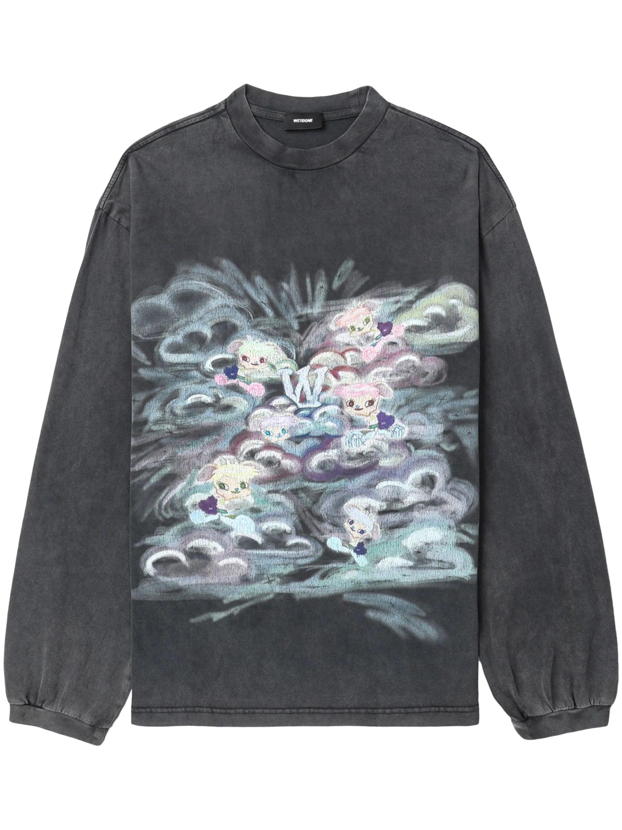 graphic-print cotton sweatshirt