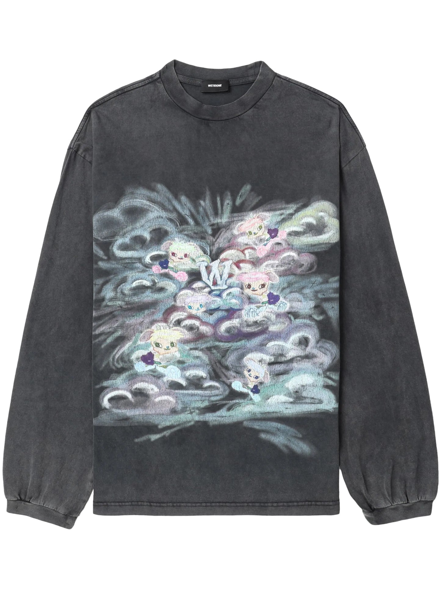 graphic-print cotton sweatshirt