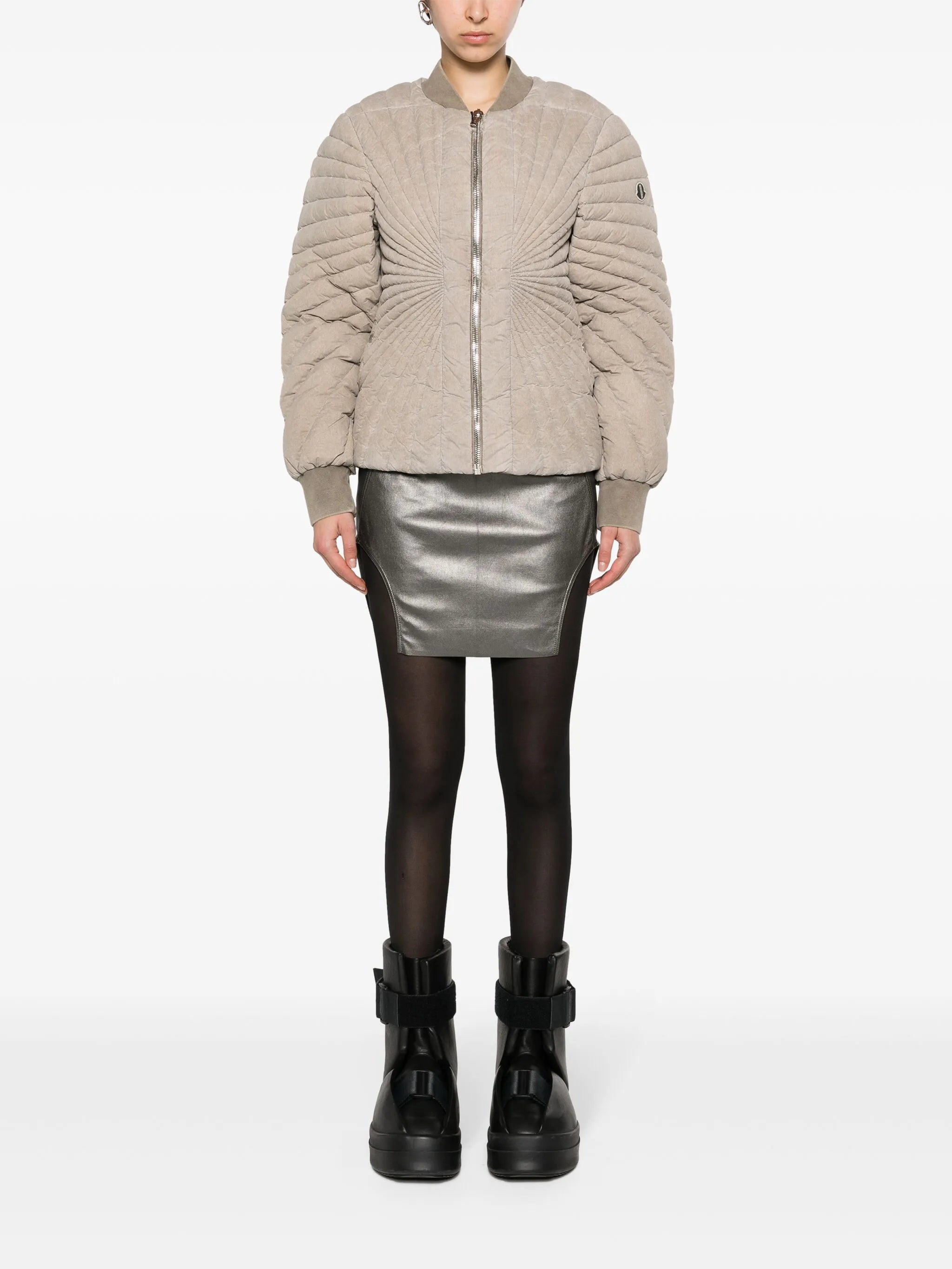 Diana leather miniskirt