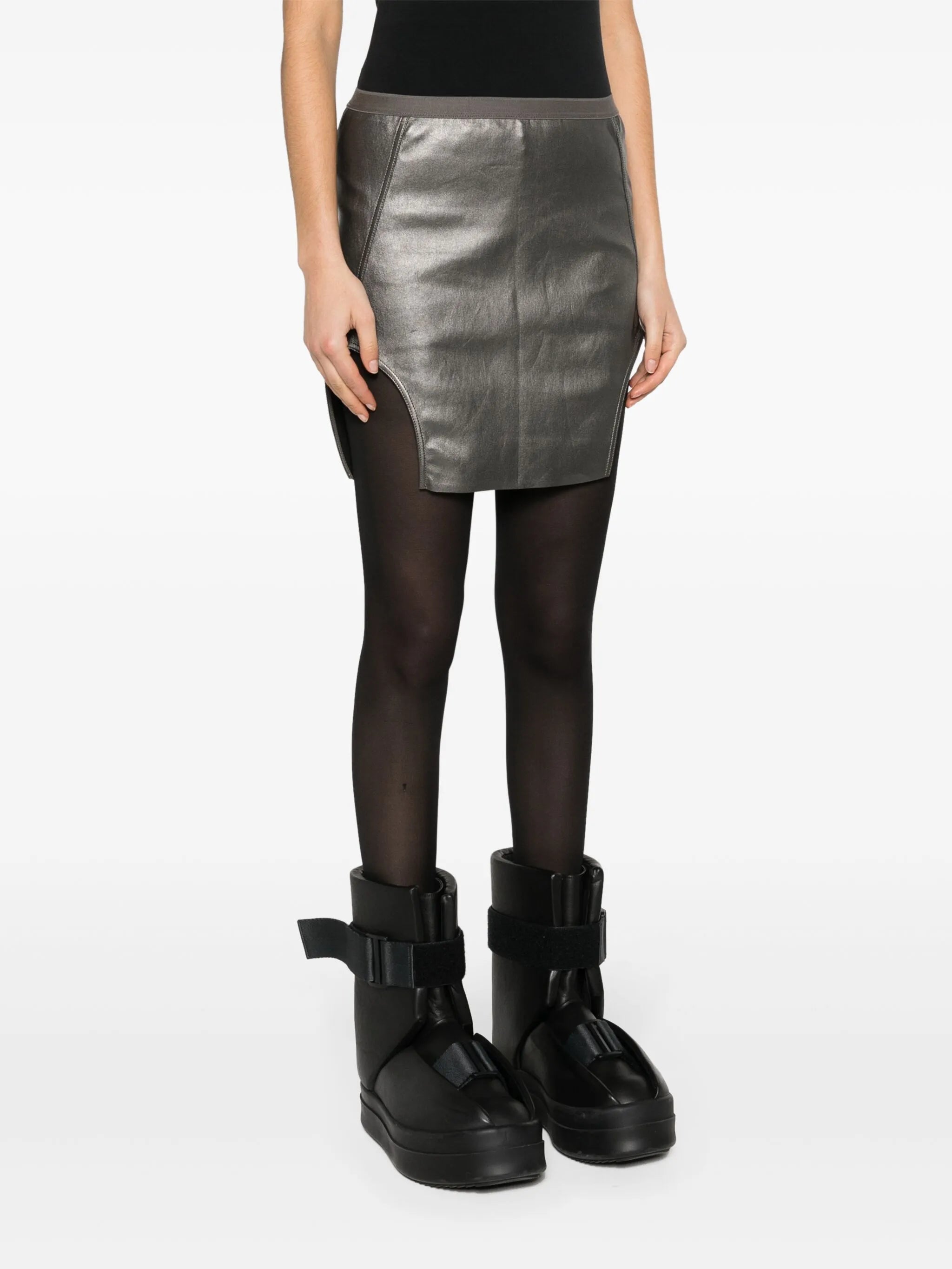 Diana leather miniskirt