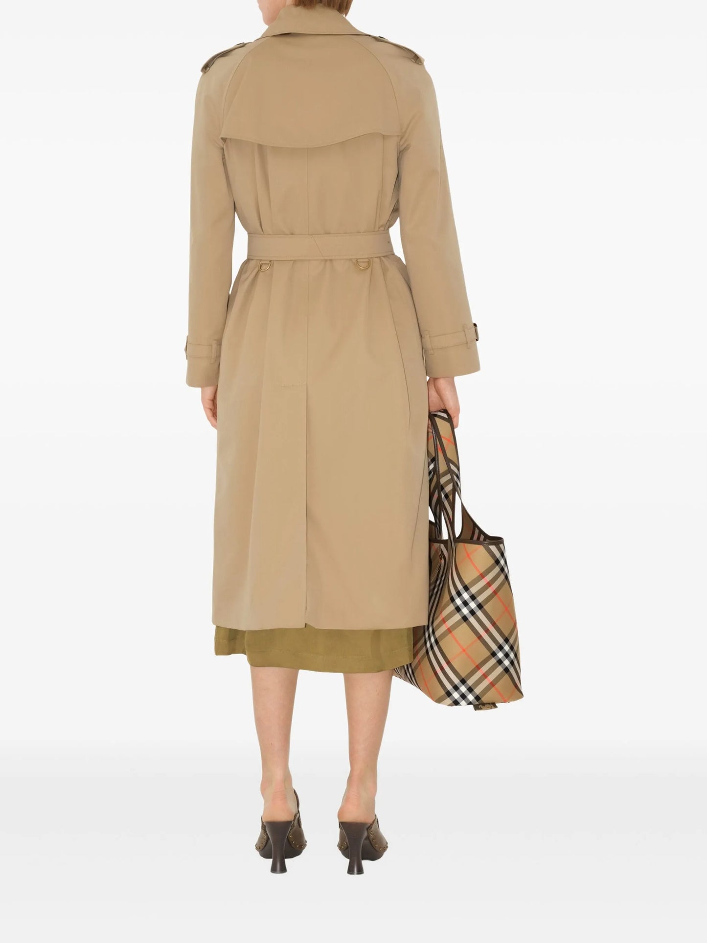 double-breasted trench coat