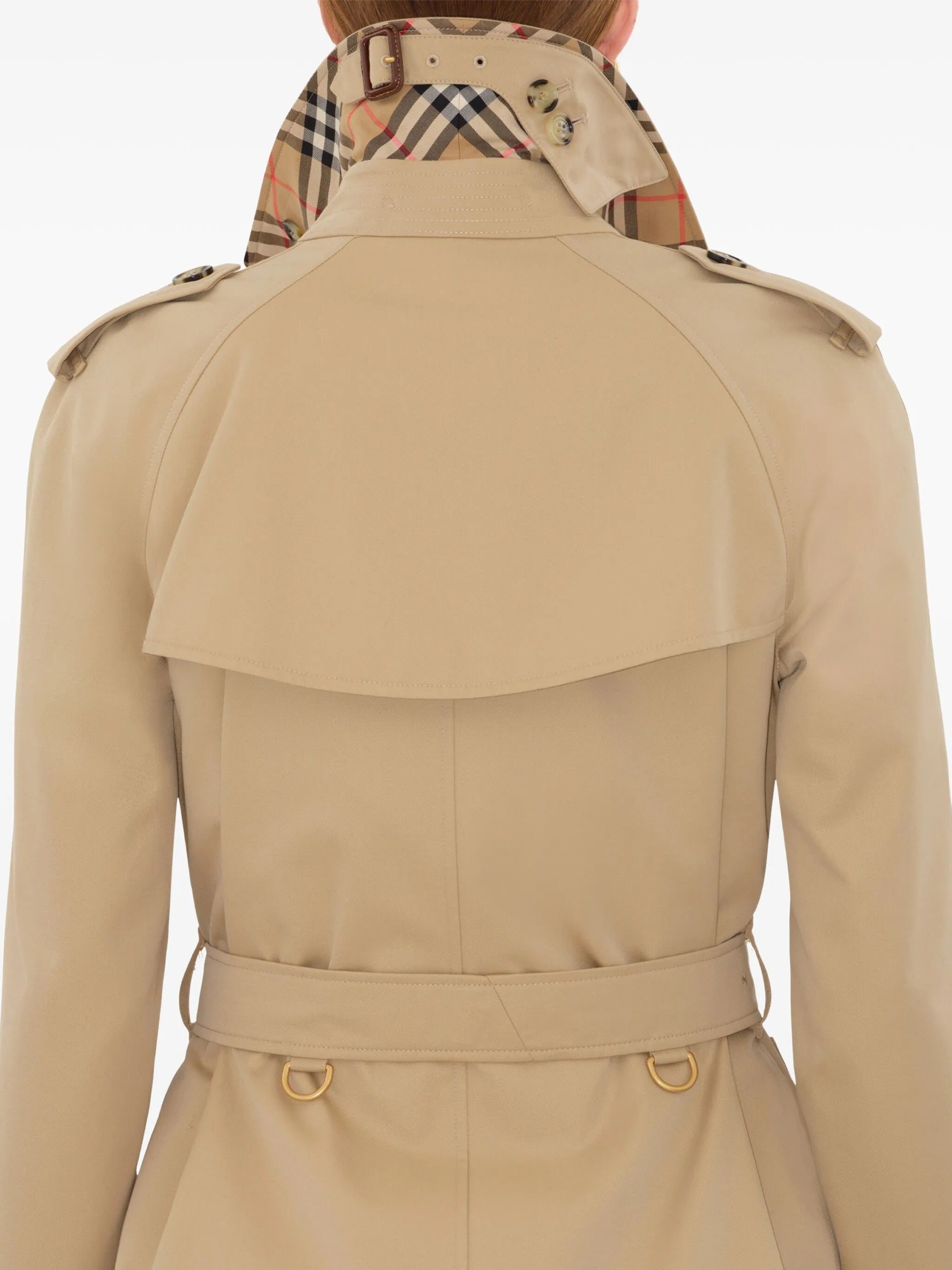 double-breasted trench coat