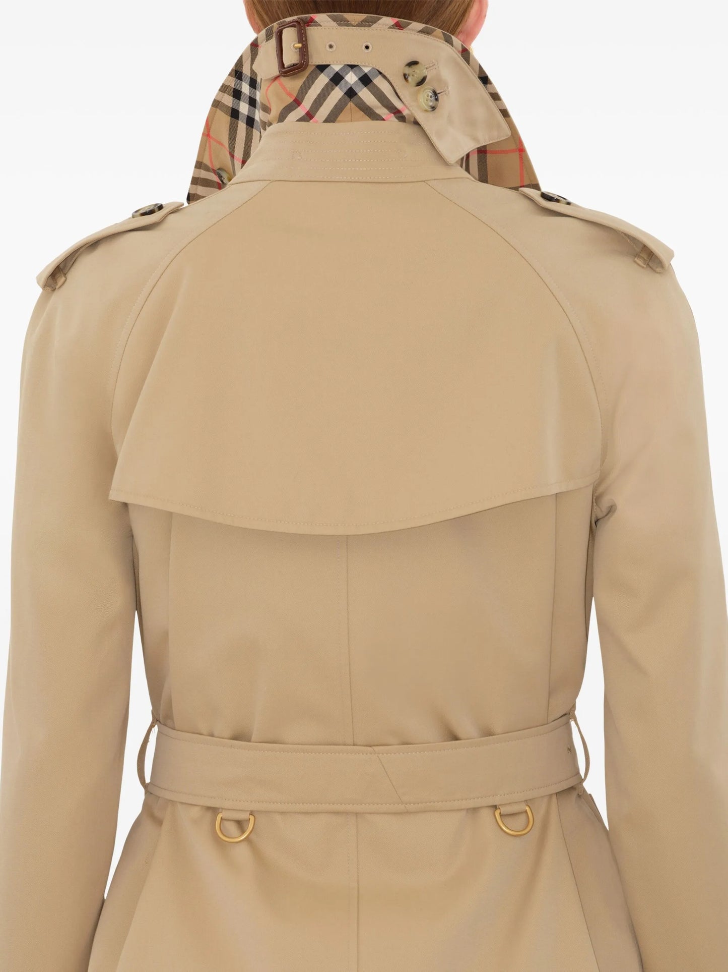 double-breasted trench coat