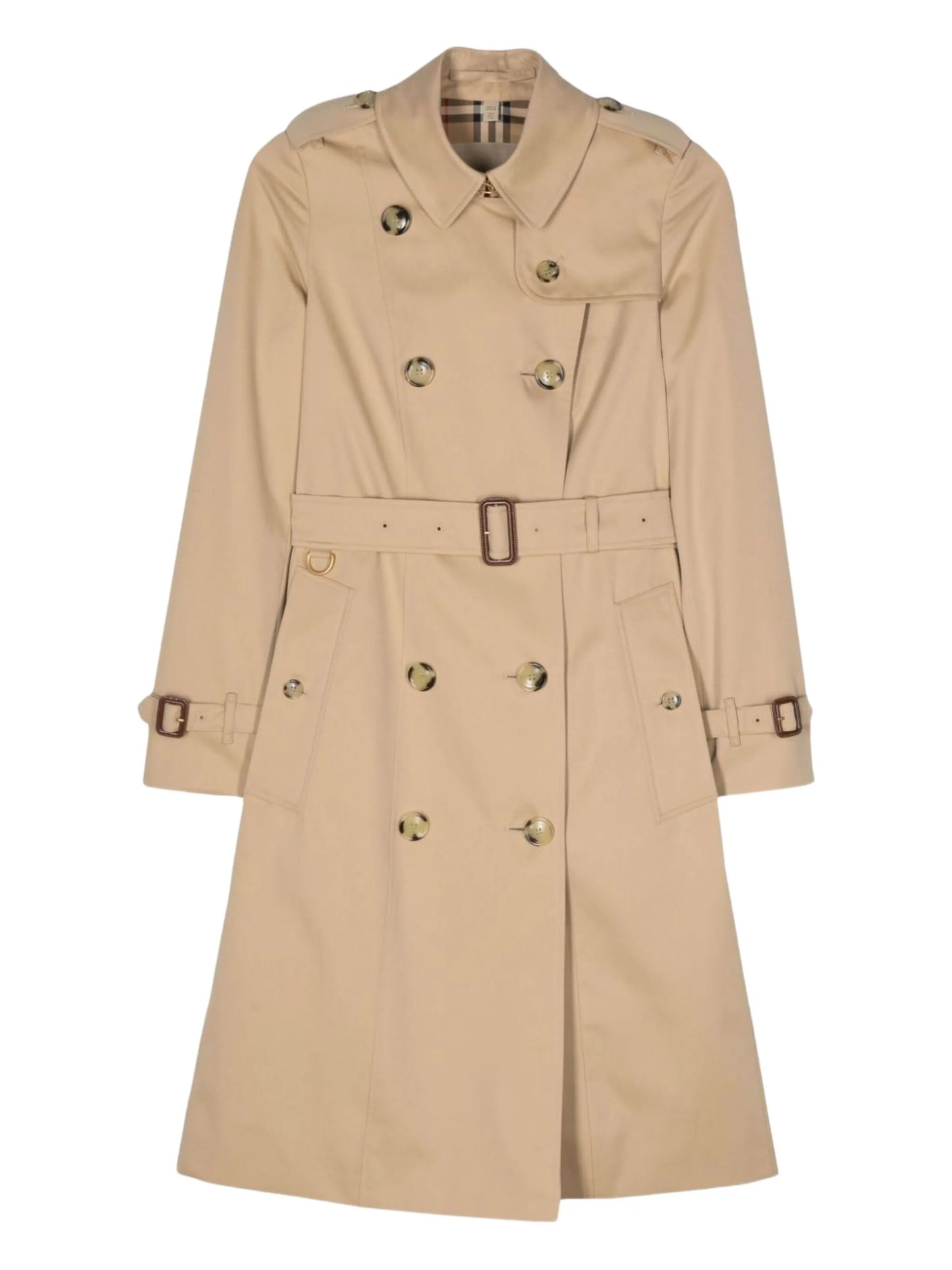 double-breasted trench coat