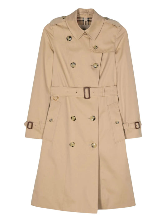 double-breasted trench coat