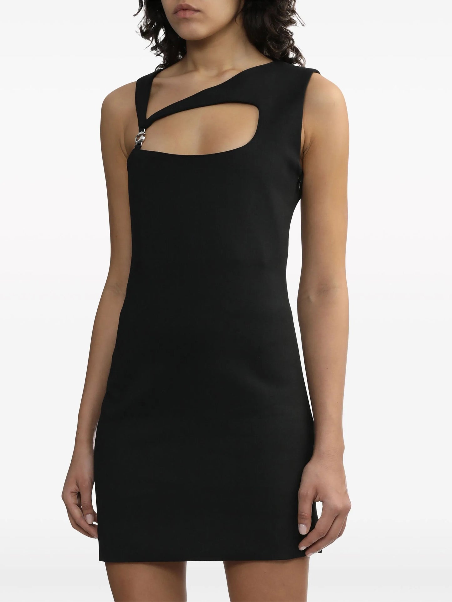 cut-out sleeveless minidress