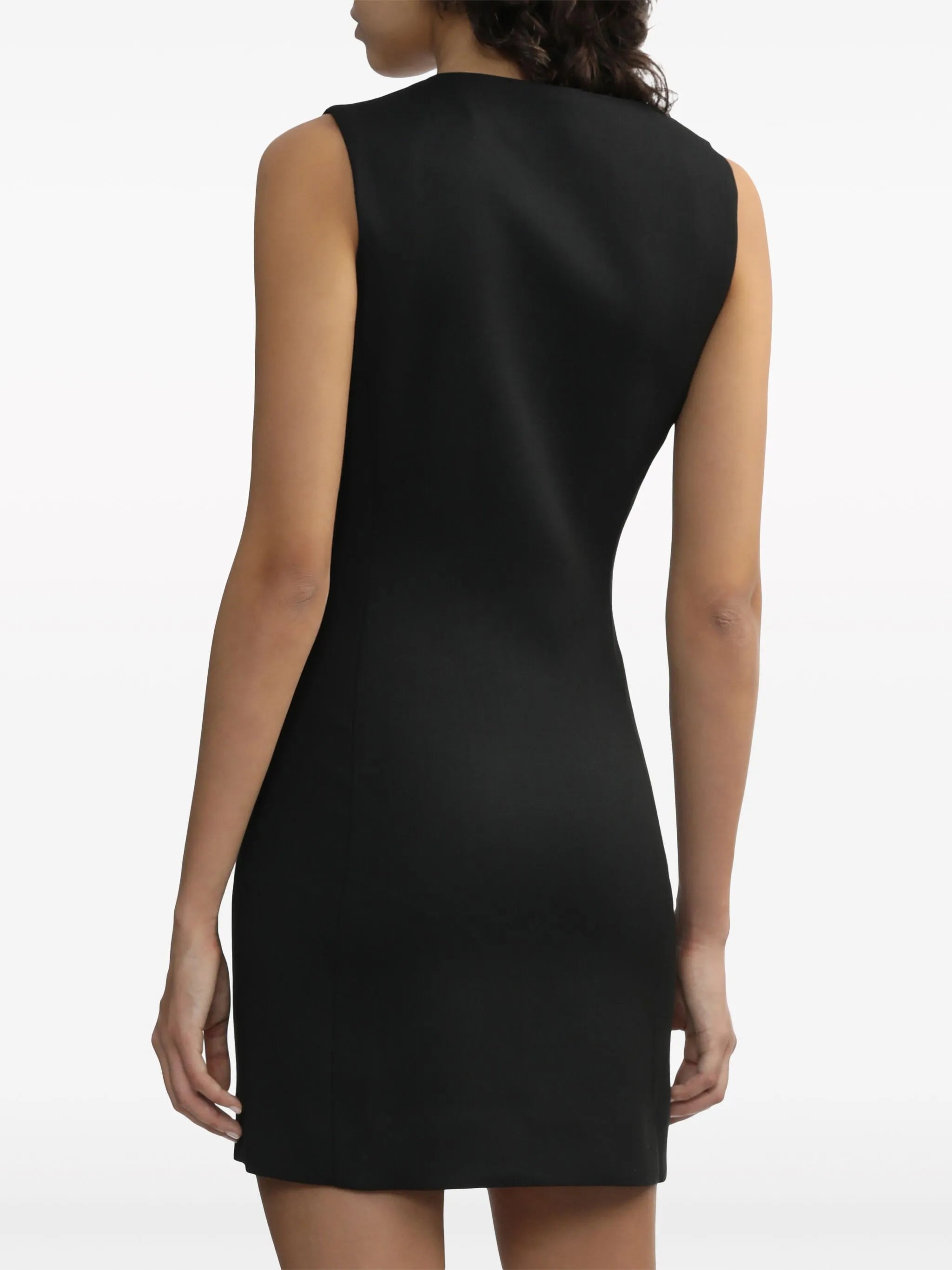 cut-out sleeveless minidress