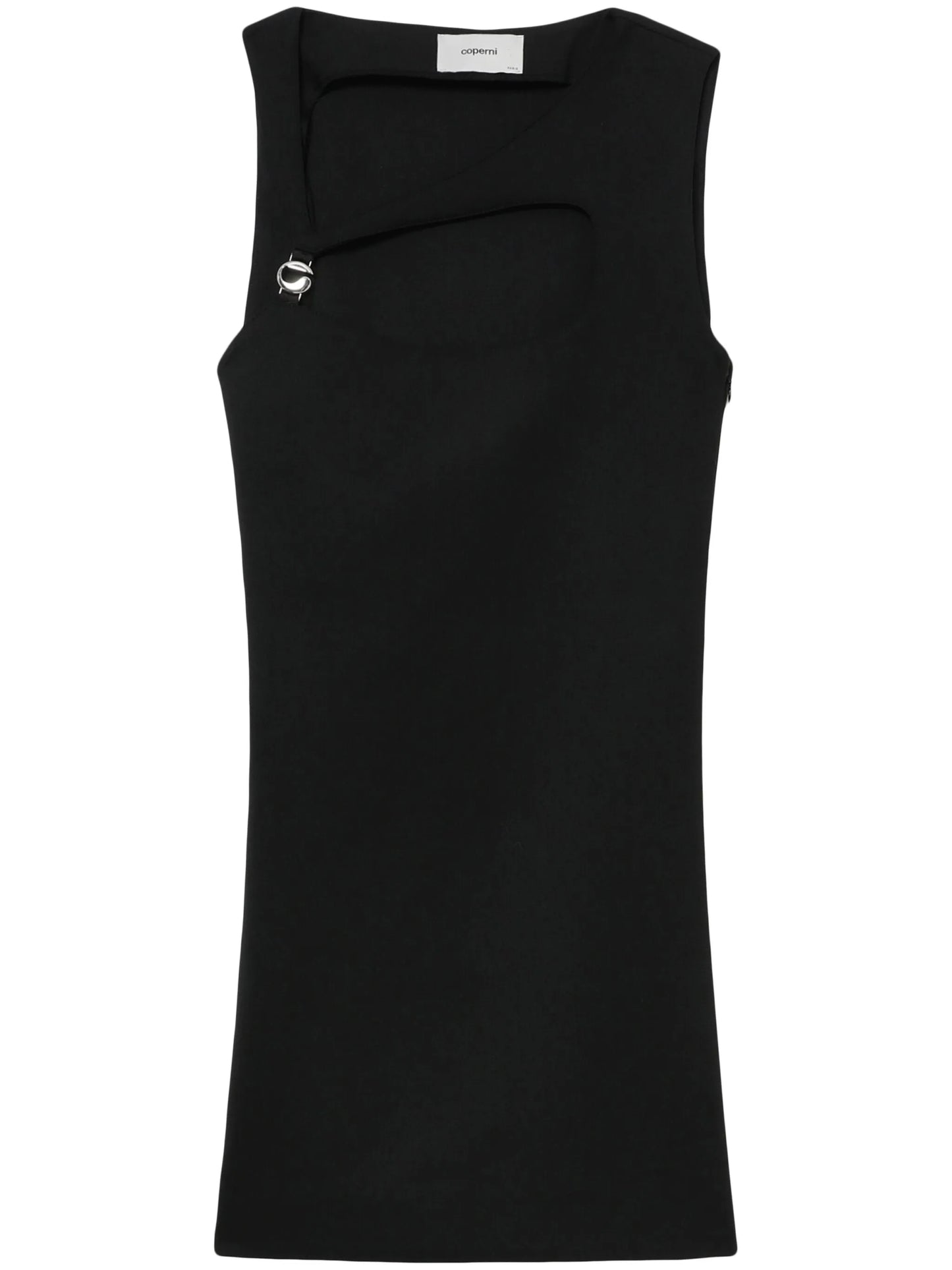 cut-out sleeveless minidress