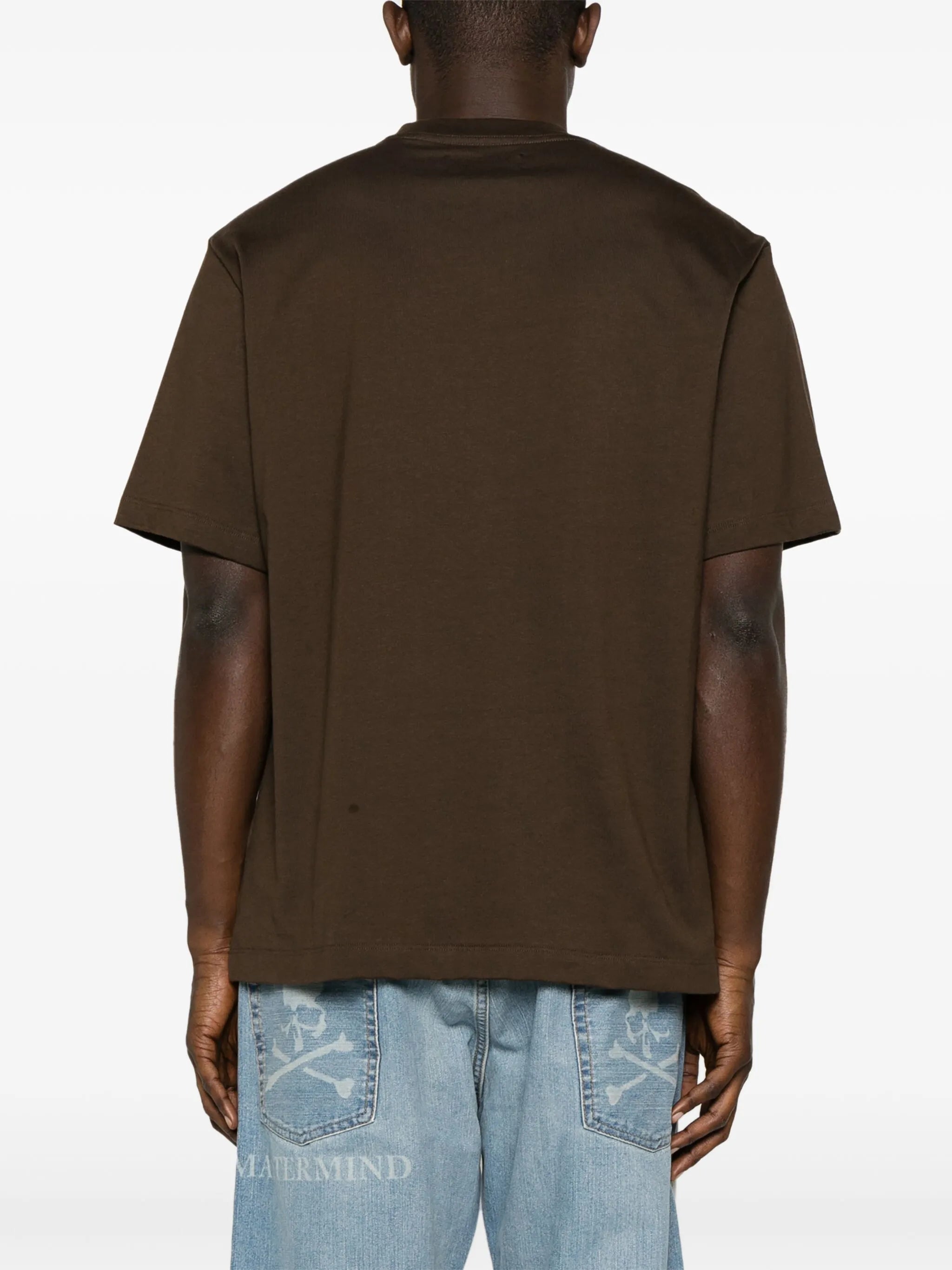 logo-flocked cotton T-shirt