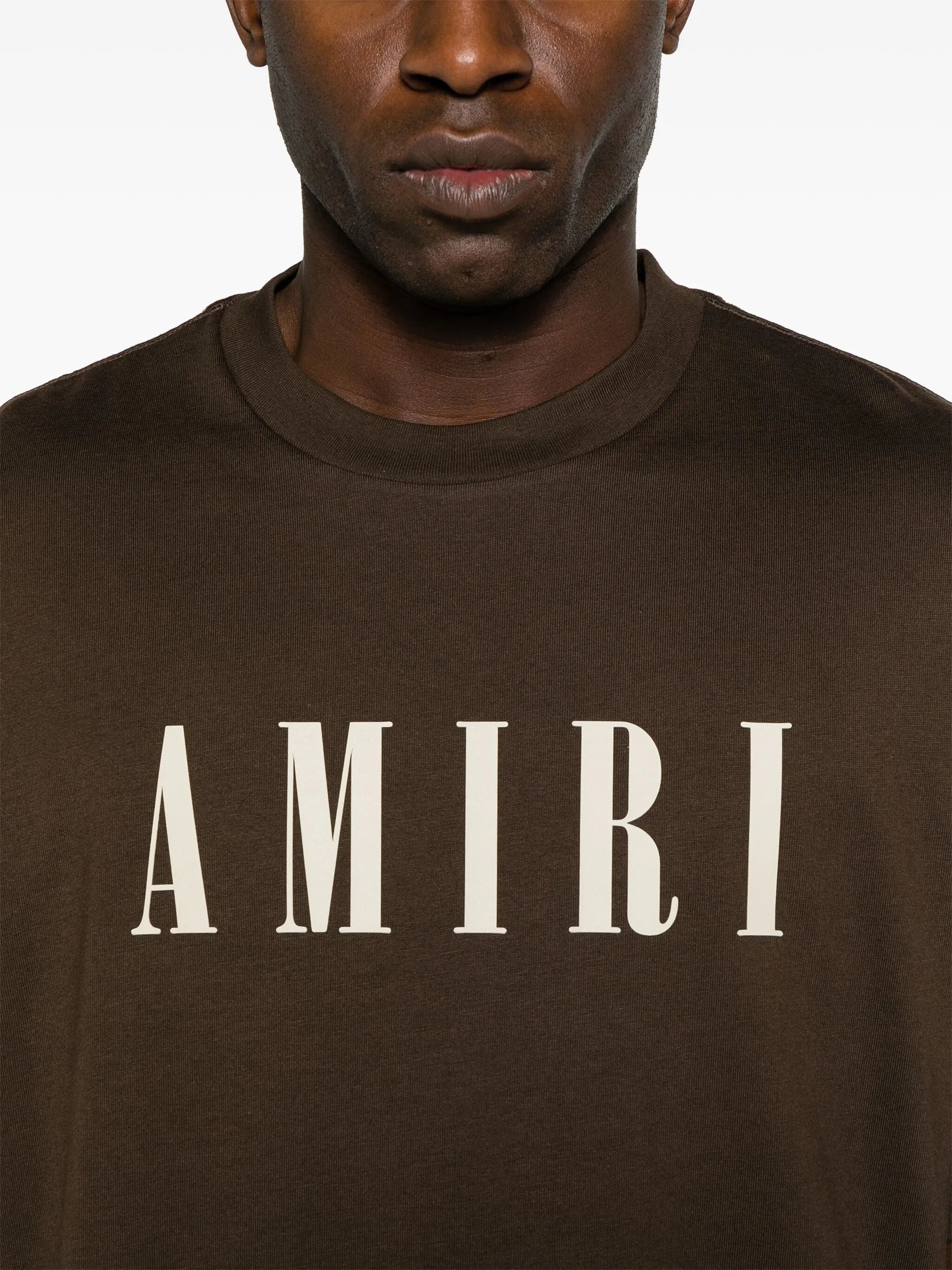 logo-flocked cotton T-shirt