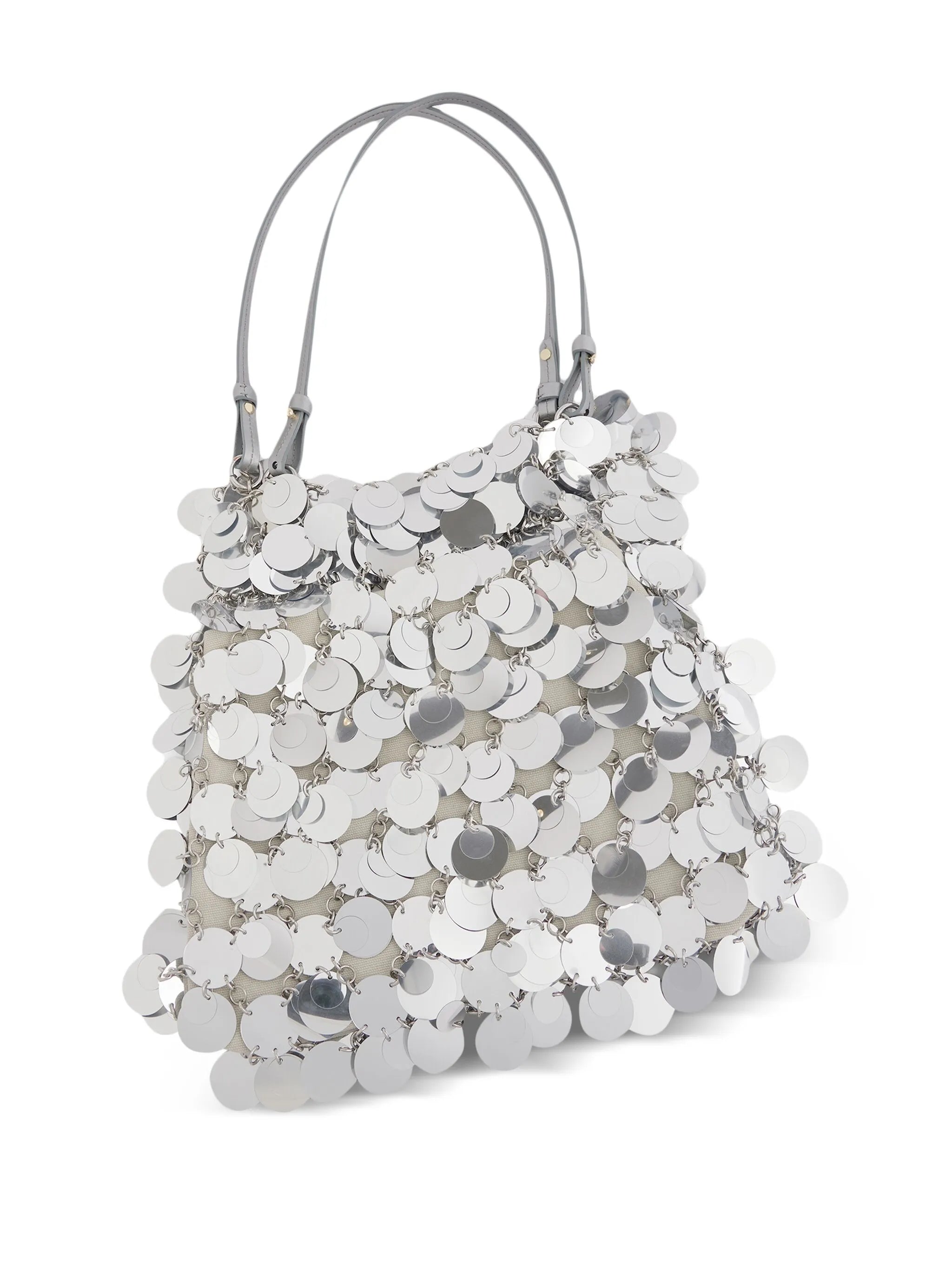 large sequinned shoulder bag