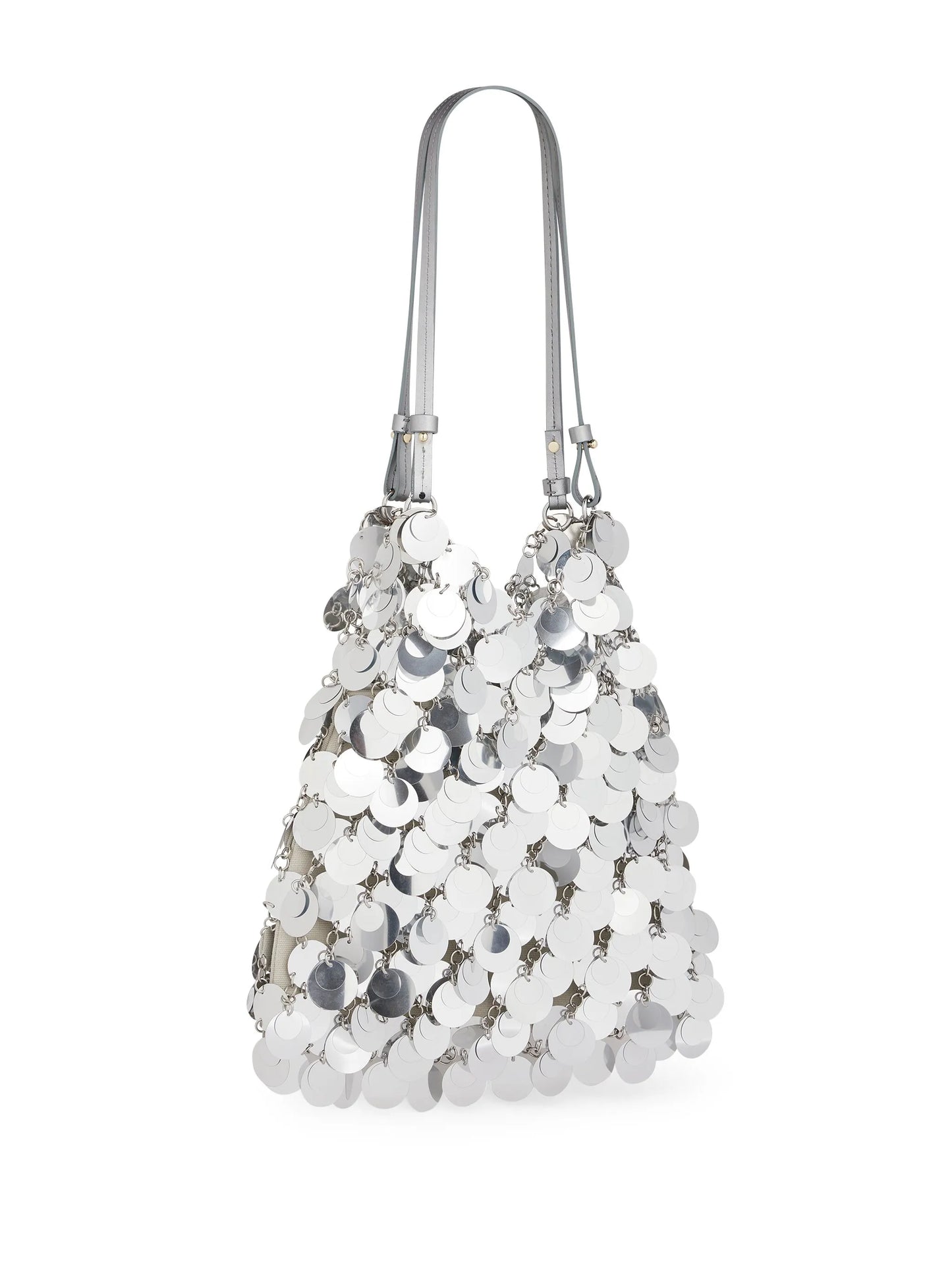 large sequinned shoulder bag