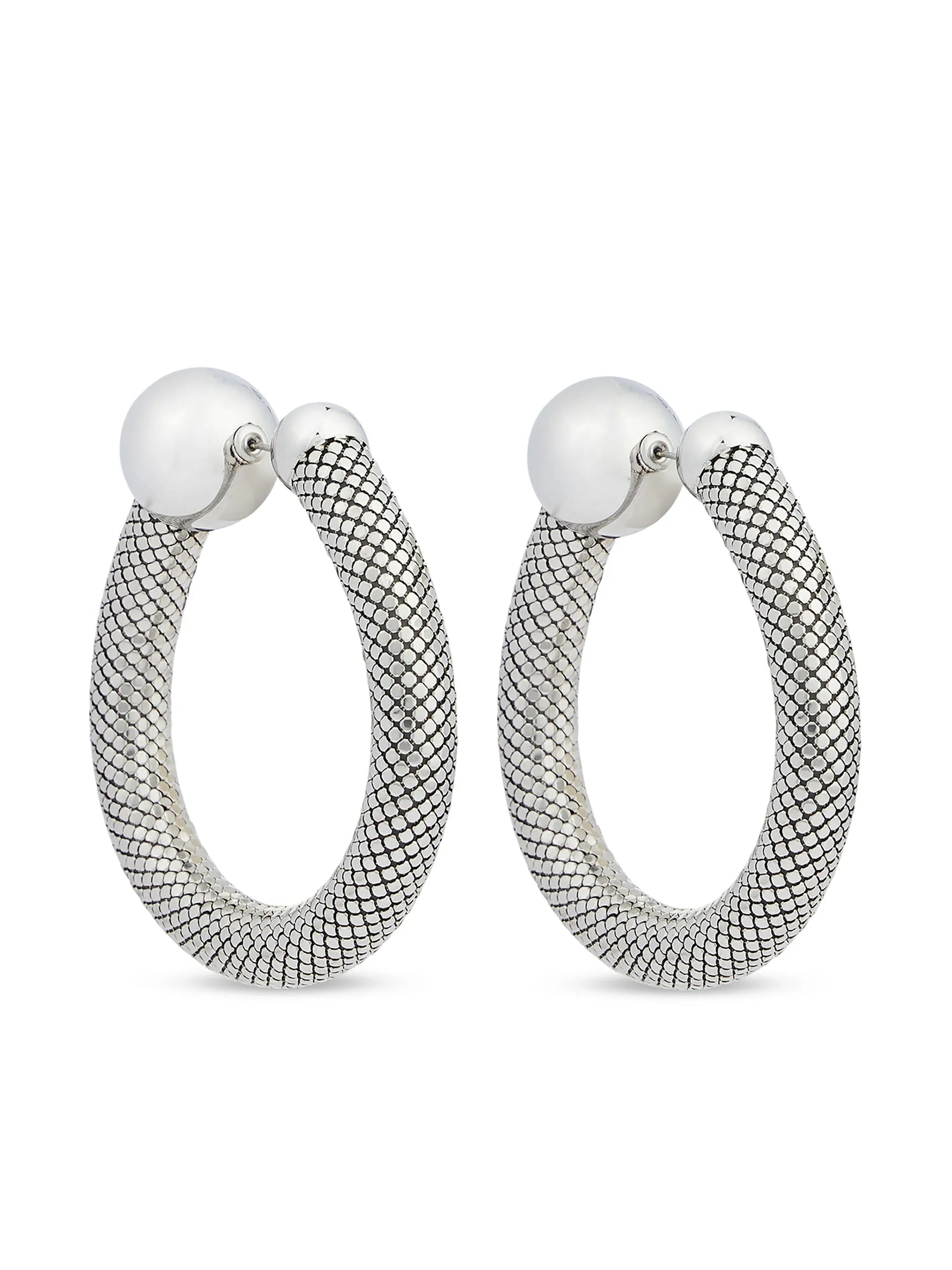 Pixel hoop earrings
