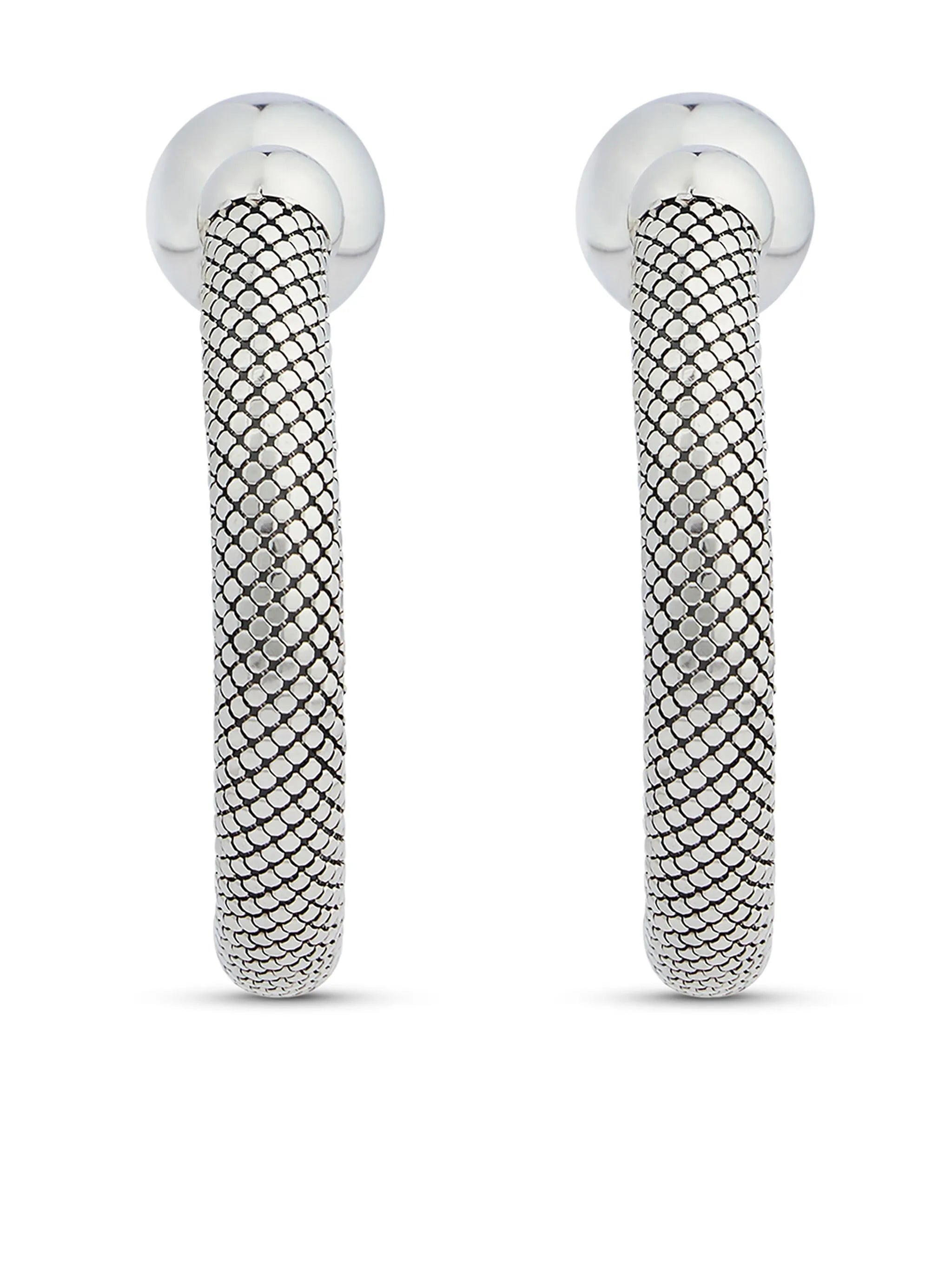 Pixel hoop earrings