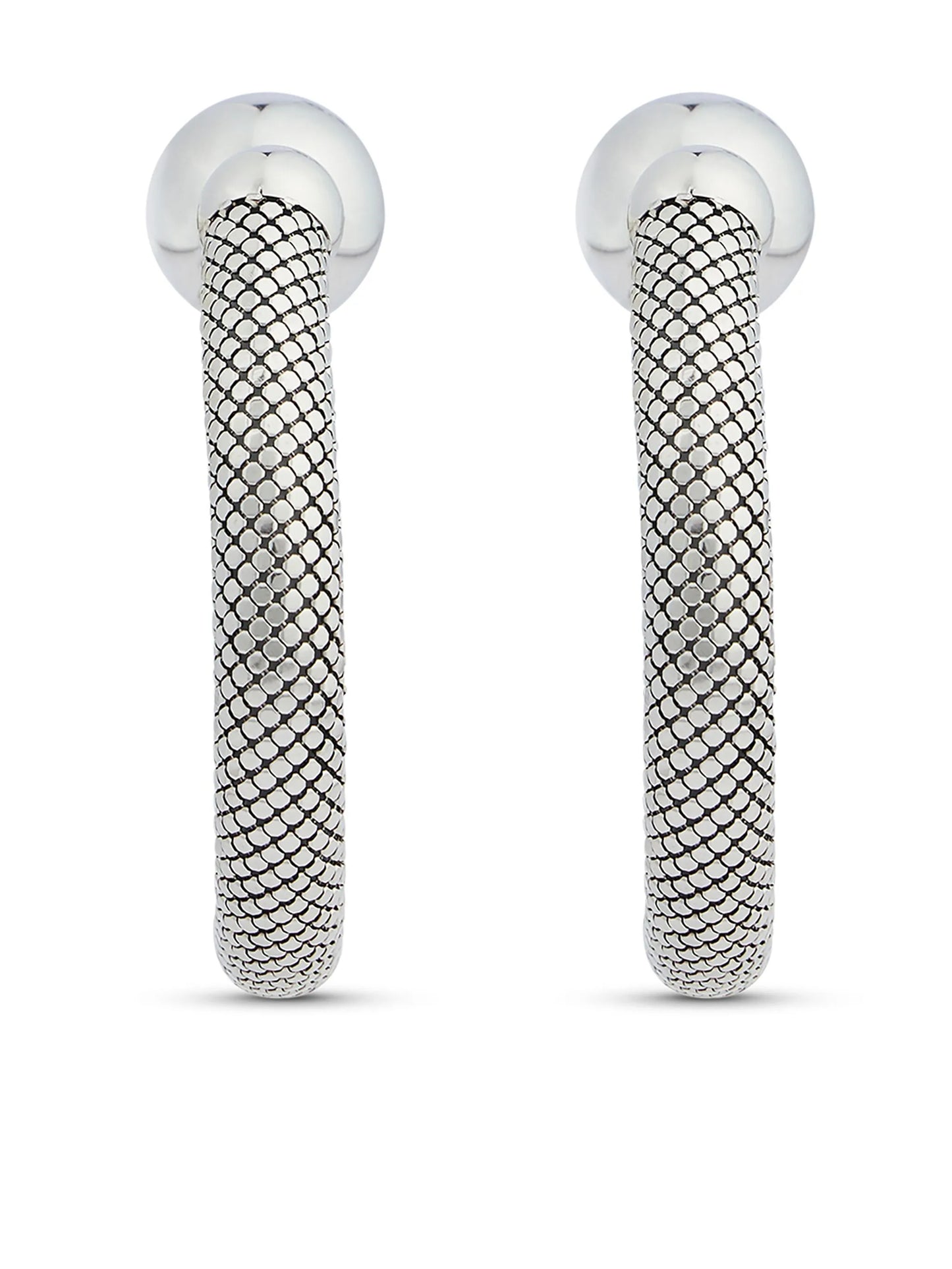 Pixel hoop earrings