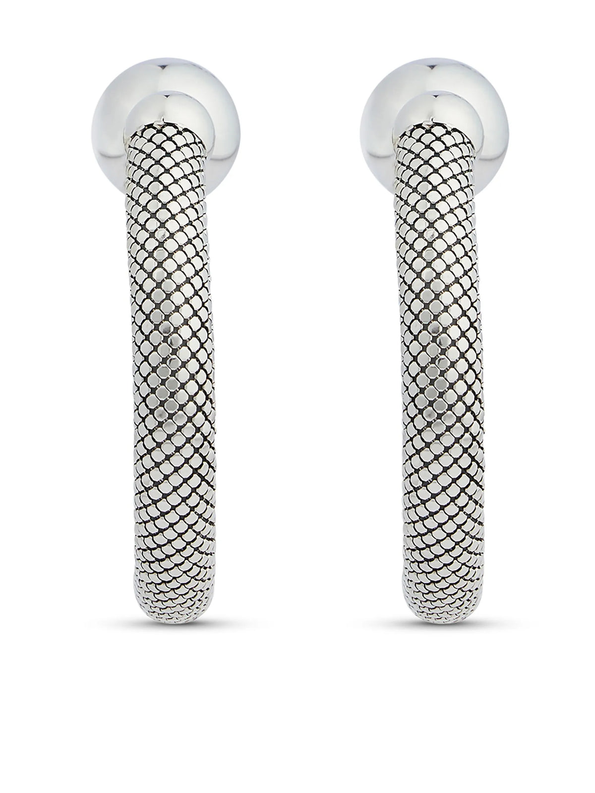 Pixel hoop earrings