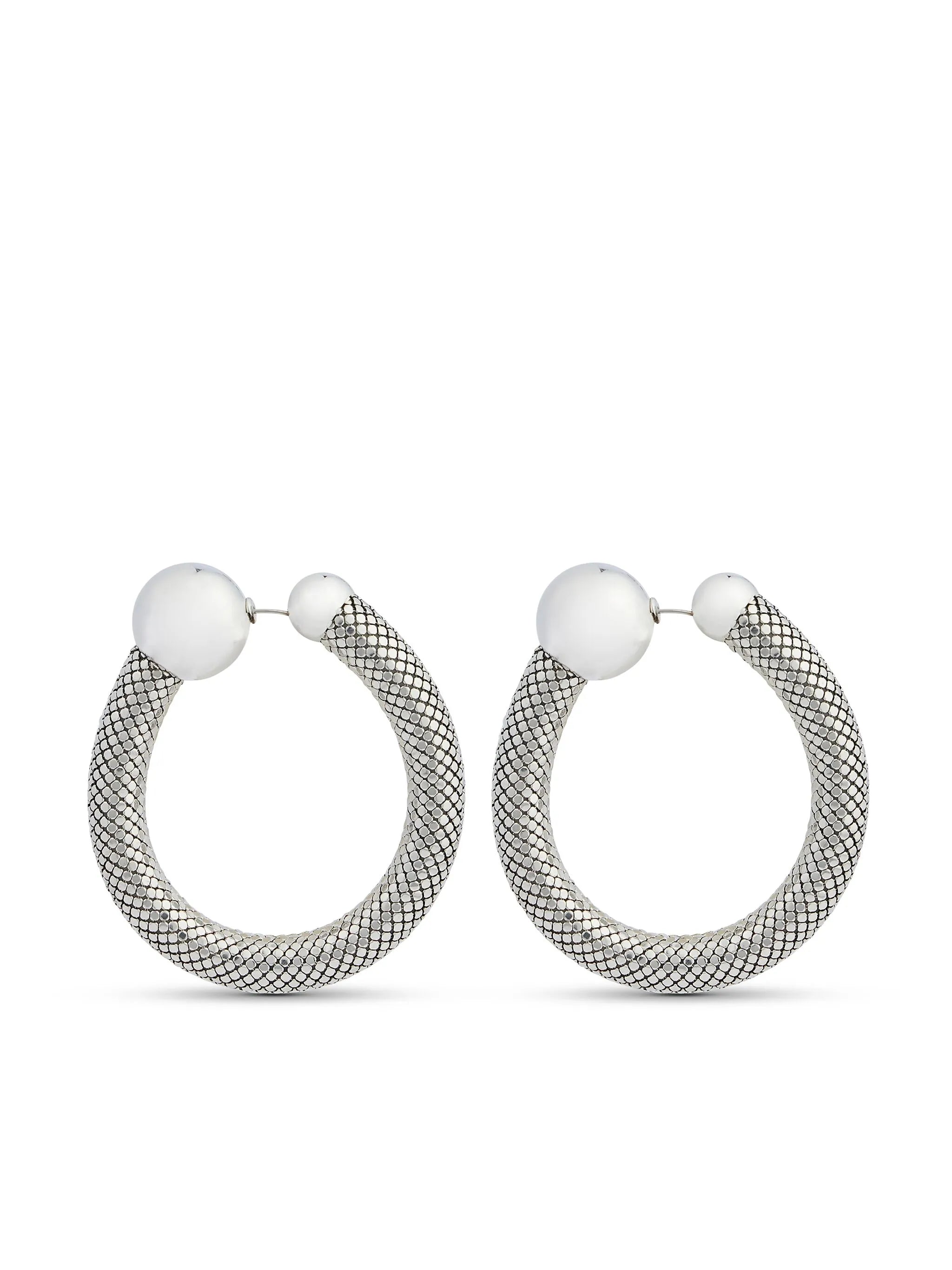 Pixel hoop earrings