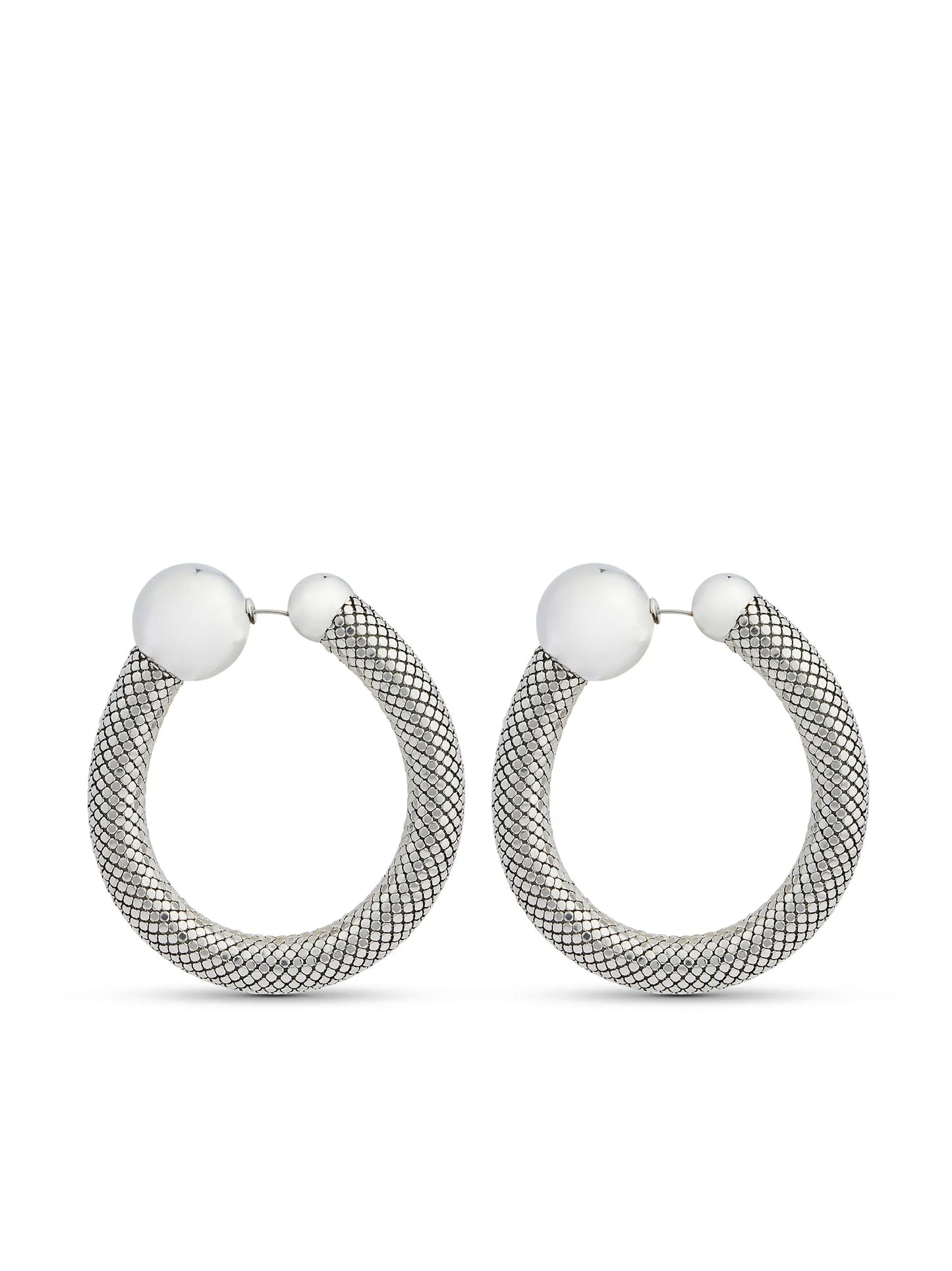 Pixel hoop earrings