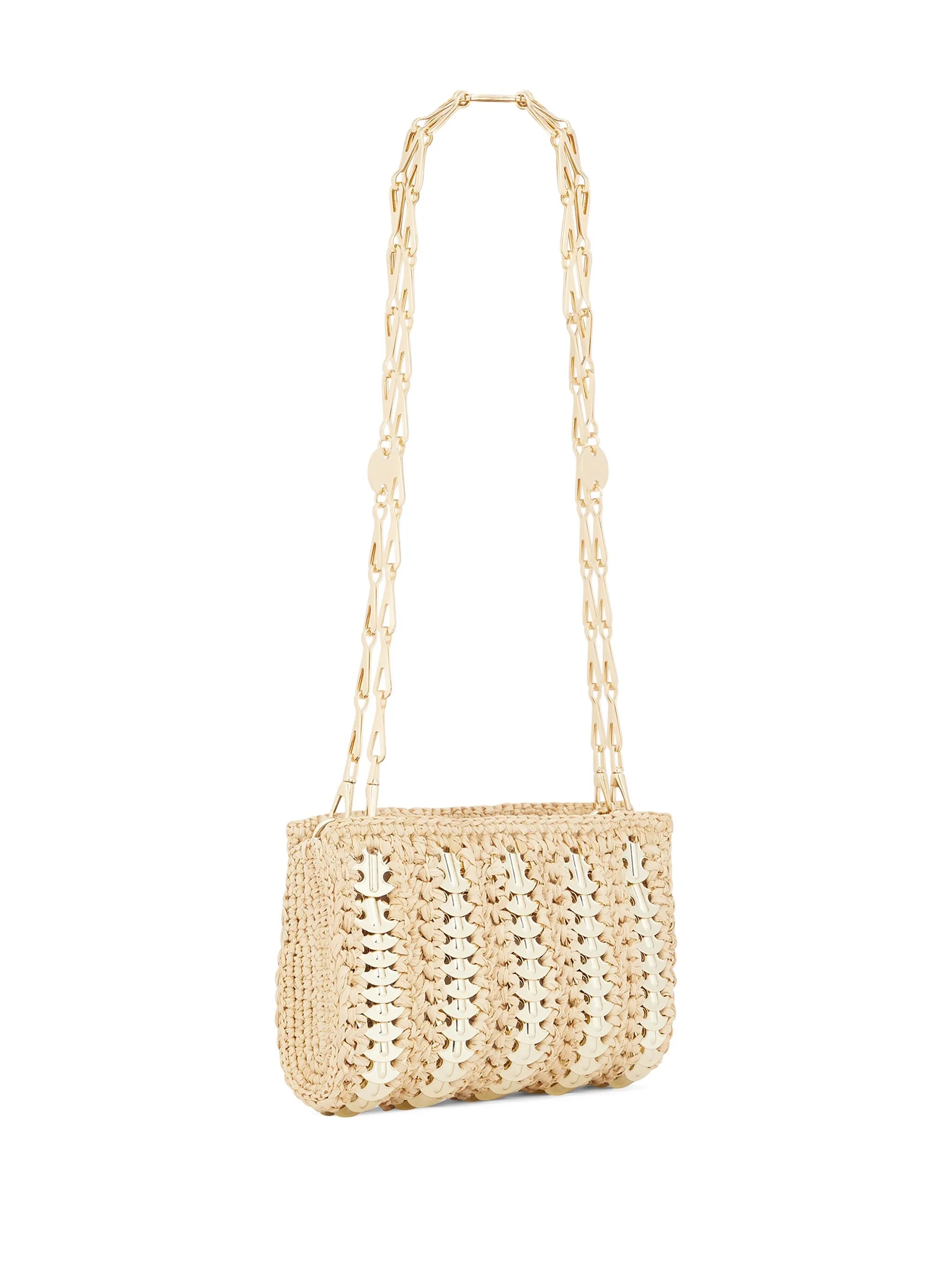 small 1969 raffia shoulder bag