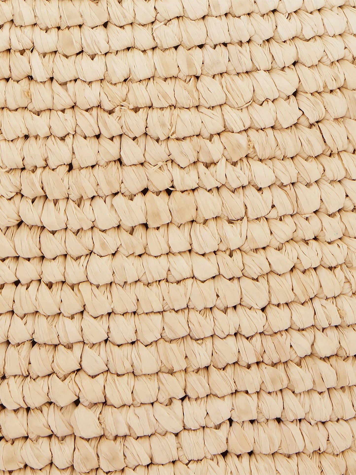 logo-embroidered raffia tote bag