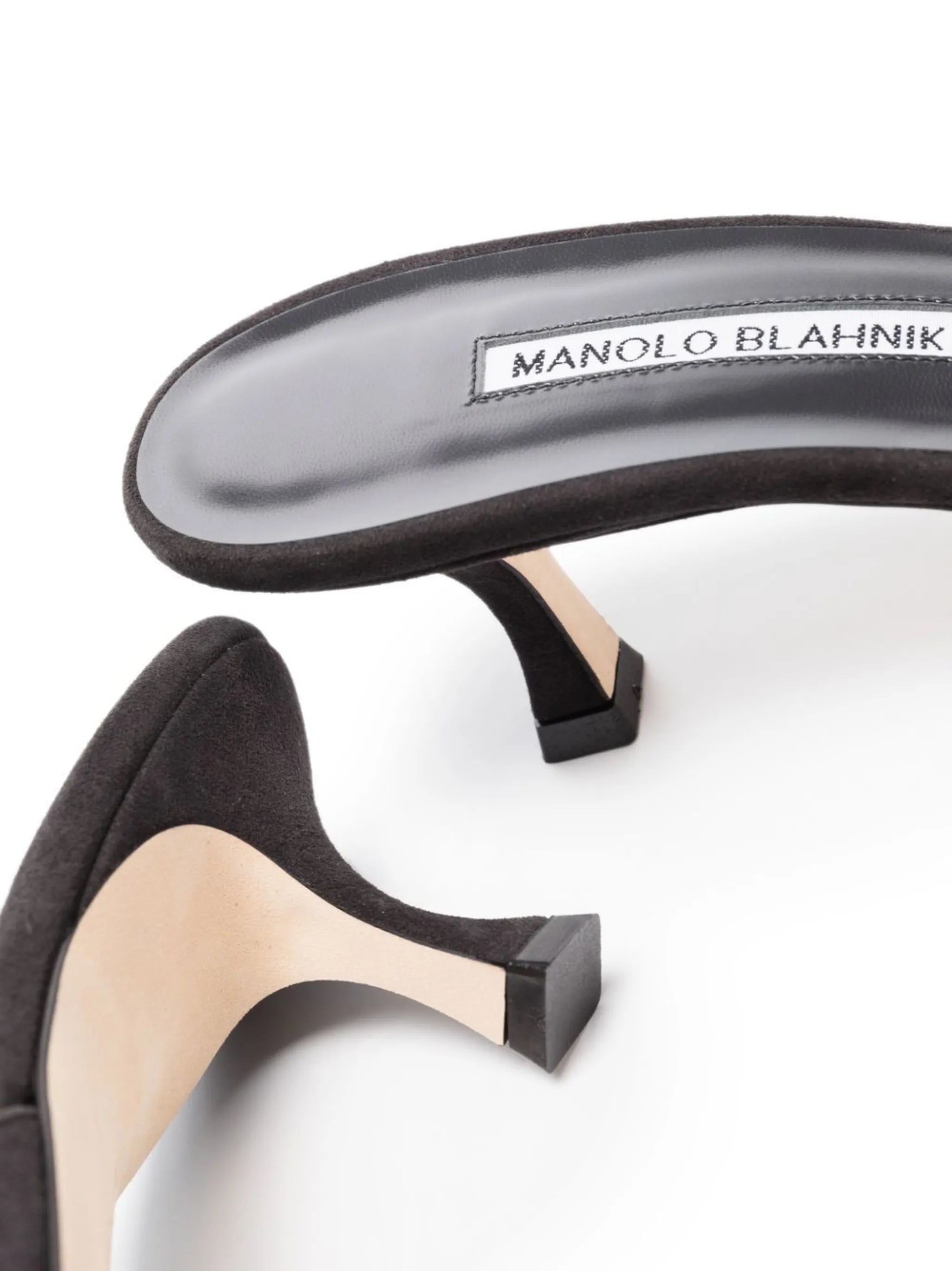 Maysale 50mm leather mules