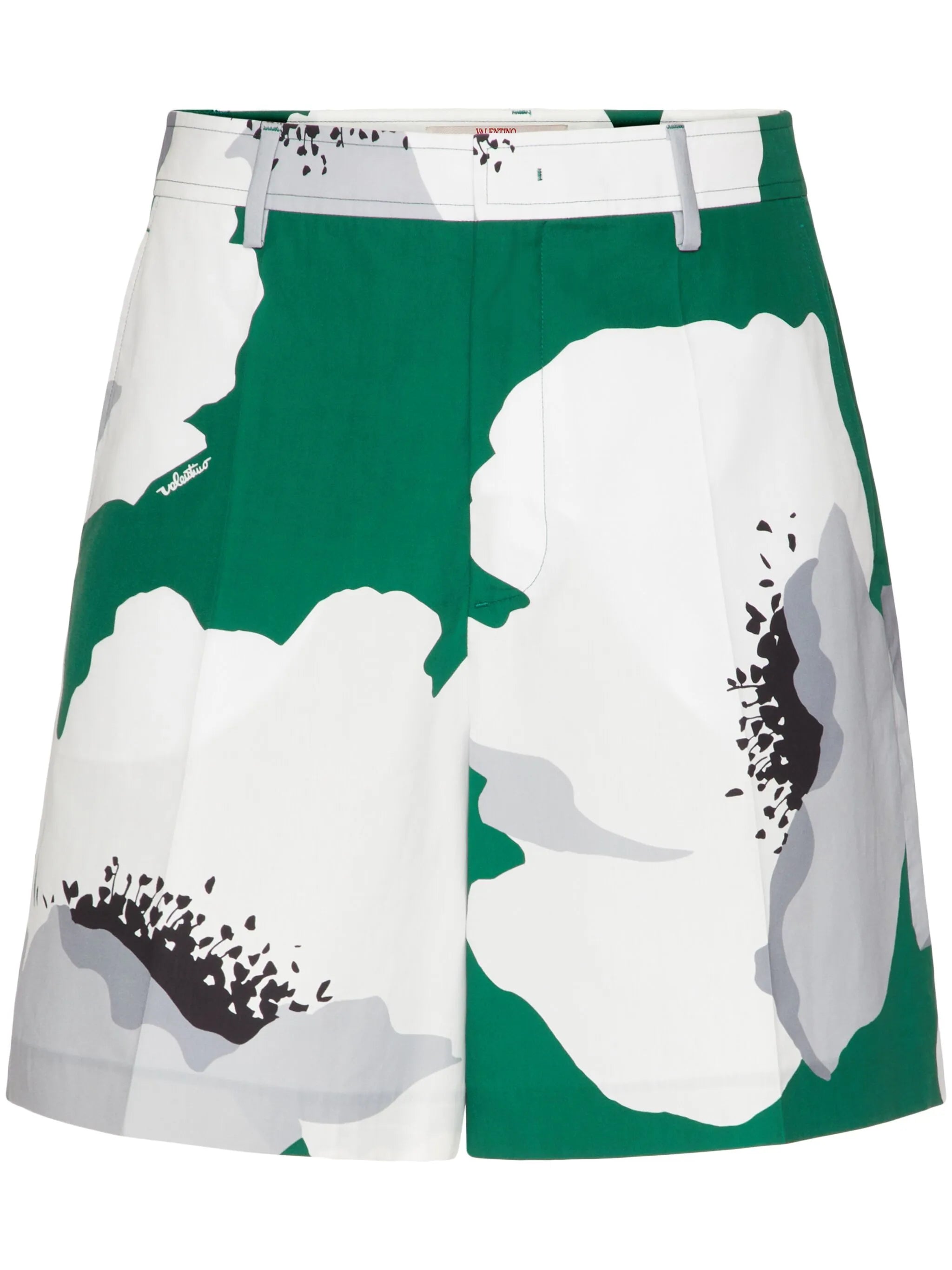 Flower Portrait-print bermuda shorts