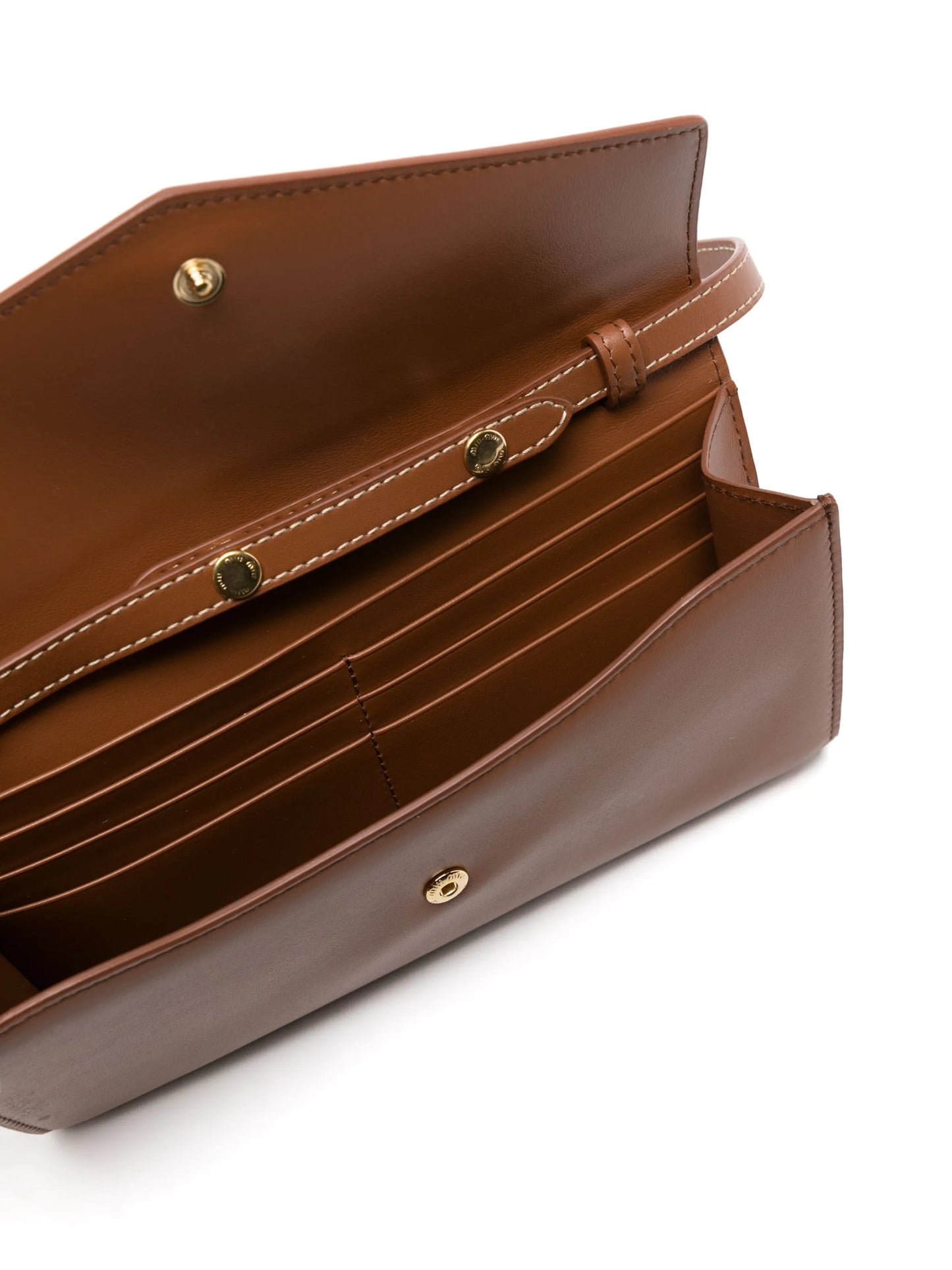 logo-lettering leather wallet