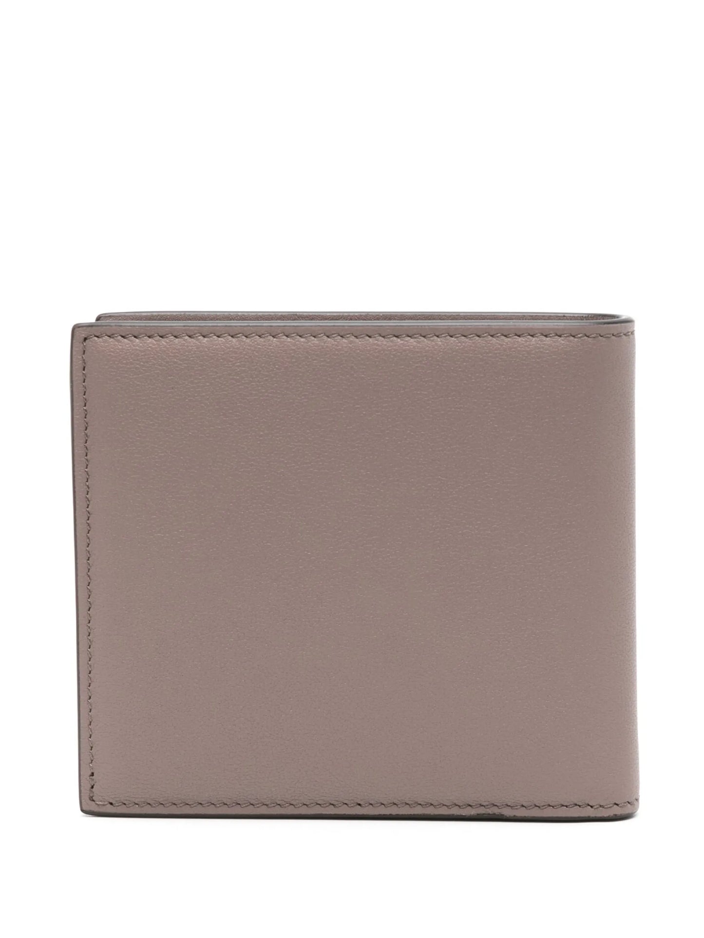 V-logo leather wallet