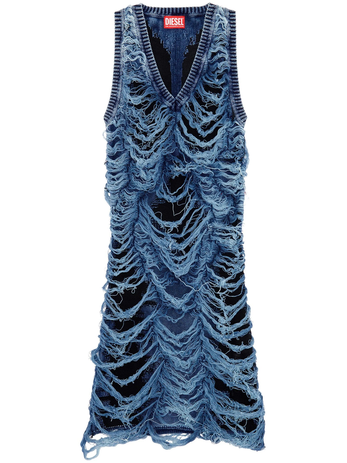 M-Bianca distressed minidress