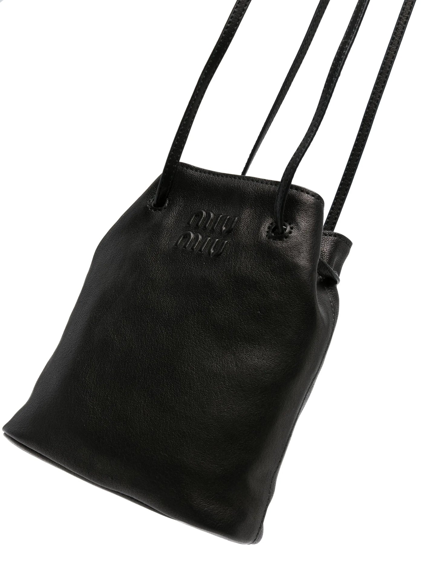 mini leather bucket bag