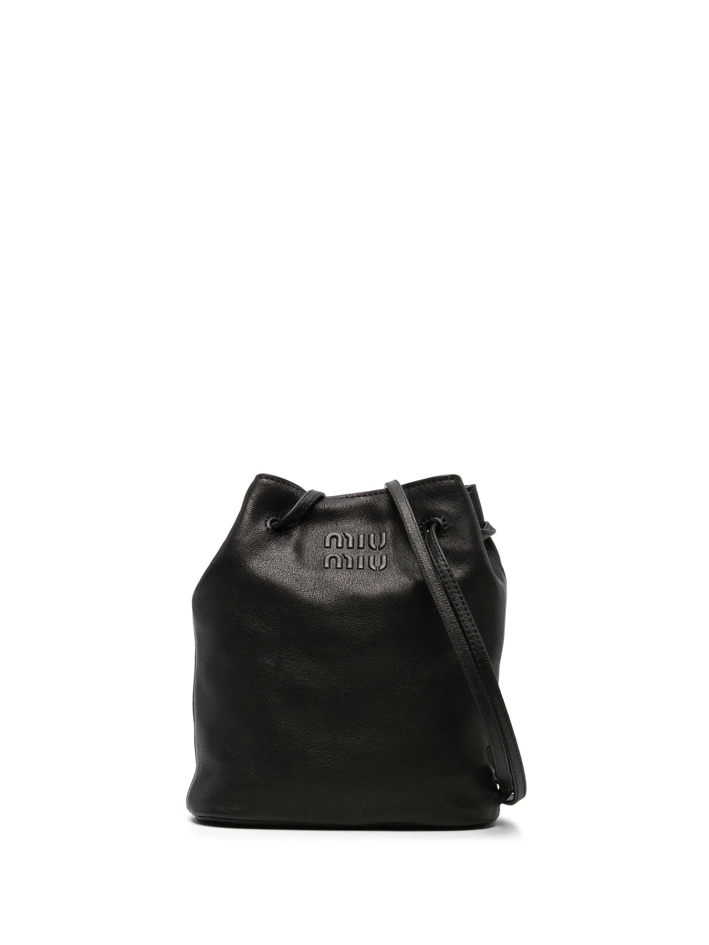 mini leather bucket bag