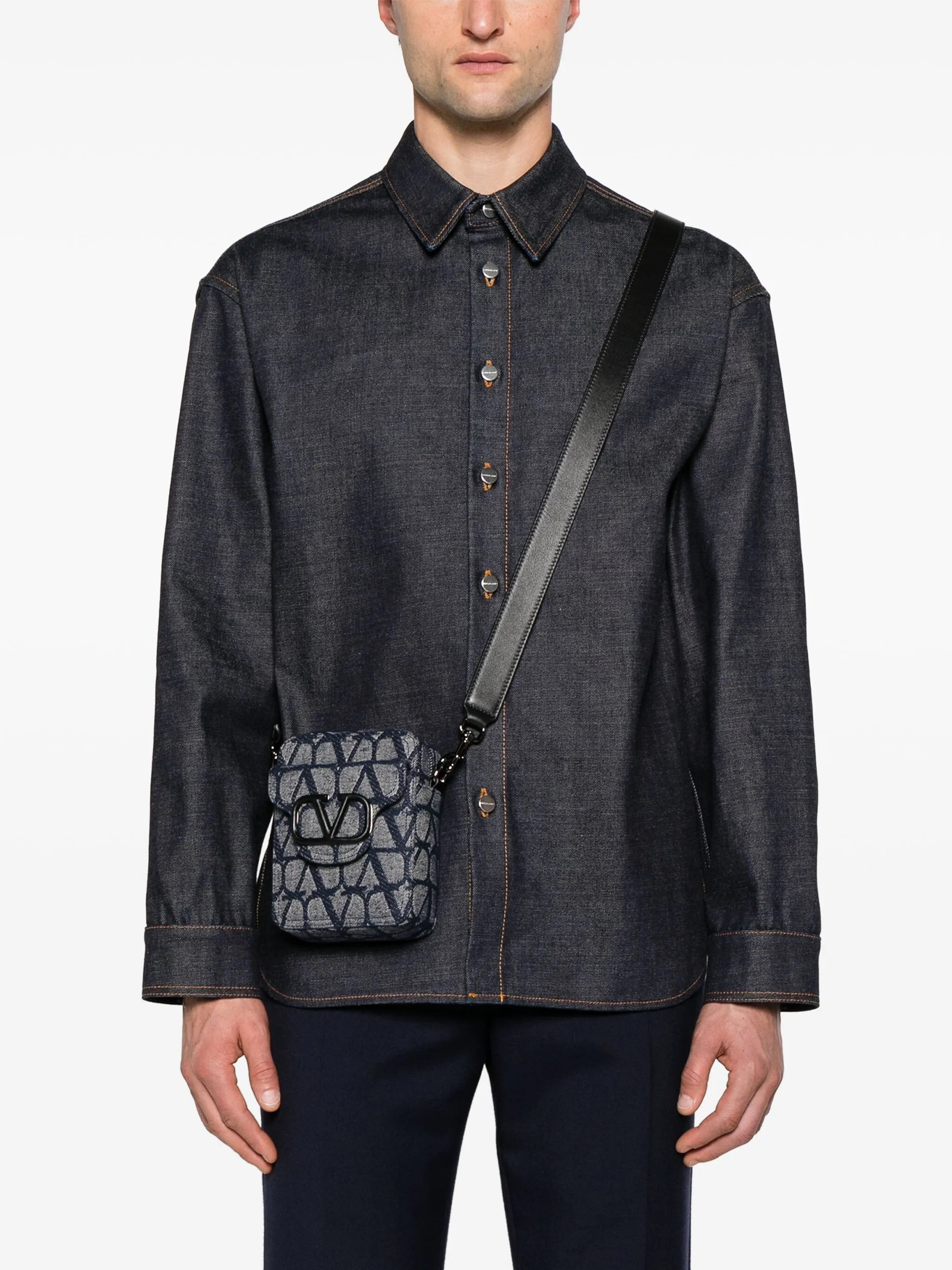 small Locò denim messenger bag