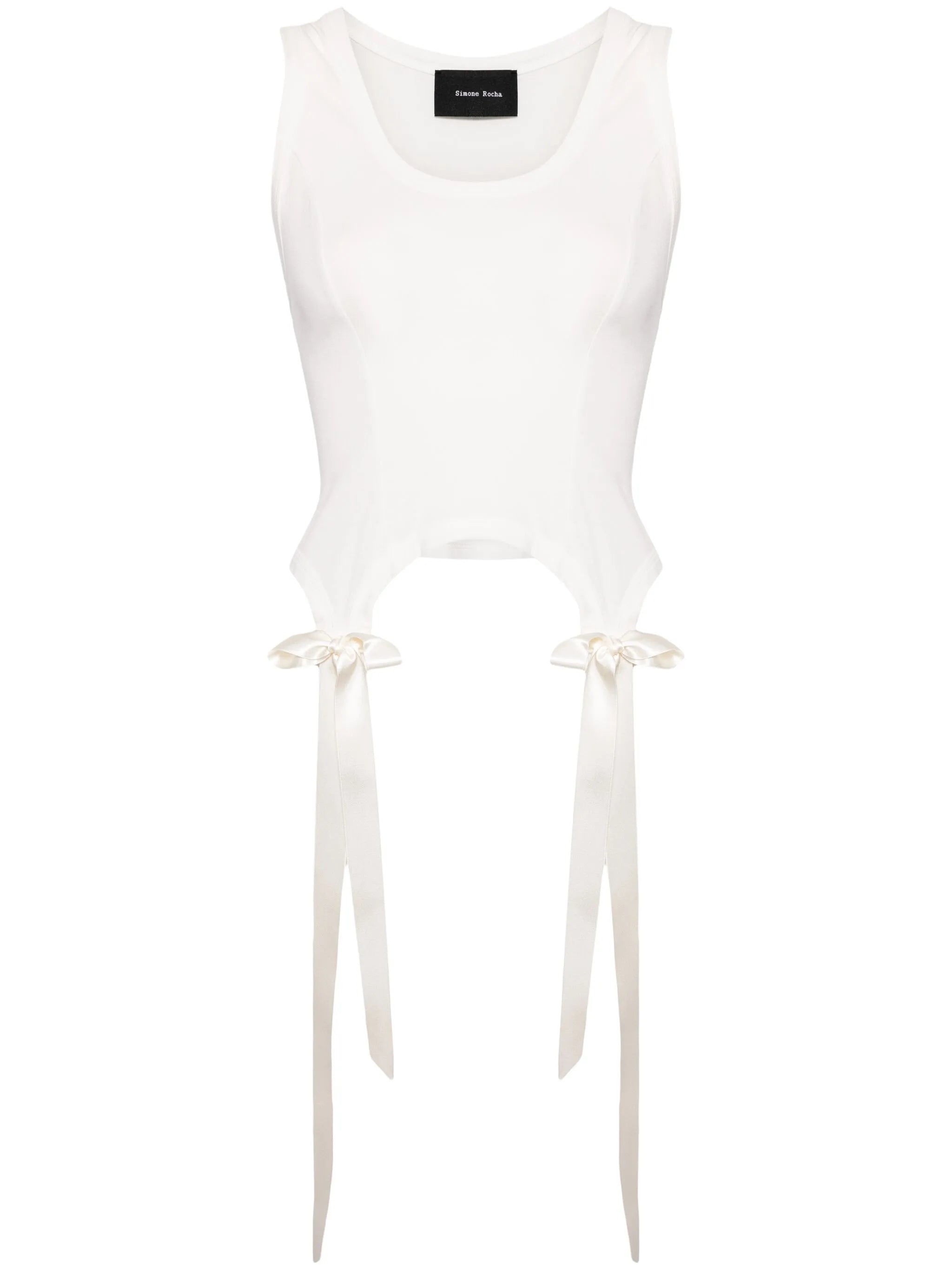Easy Bow Tails cotton tank top