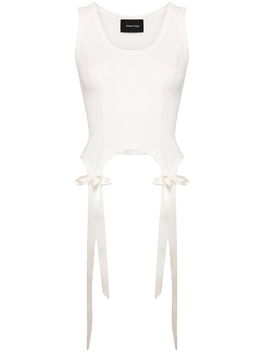 Easy Bow Tails cotton tank top