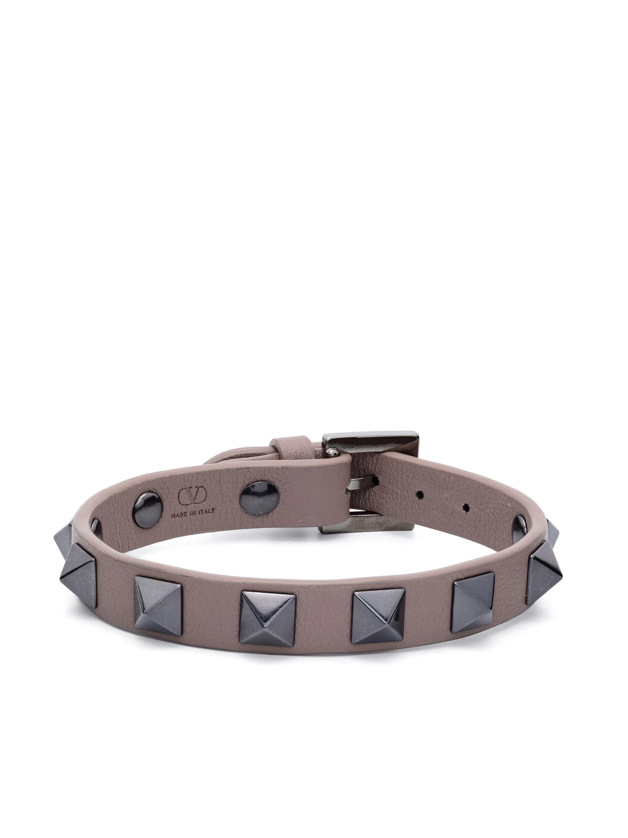 Rockstud leather bracelet