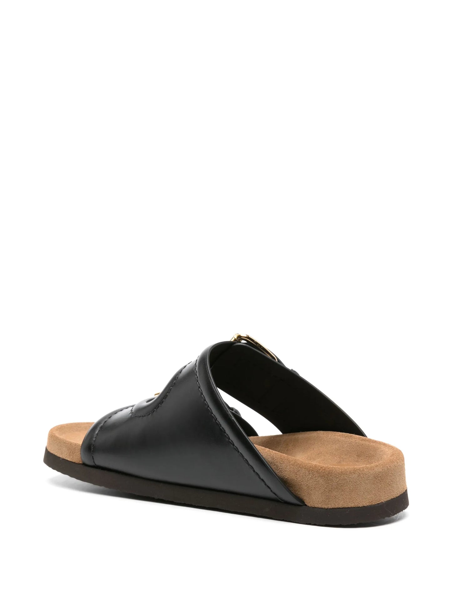 Fussfriend double-strap leather slides