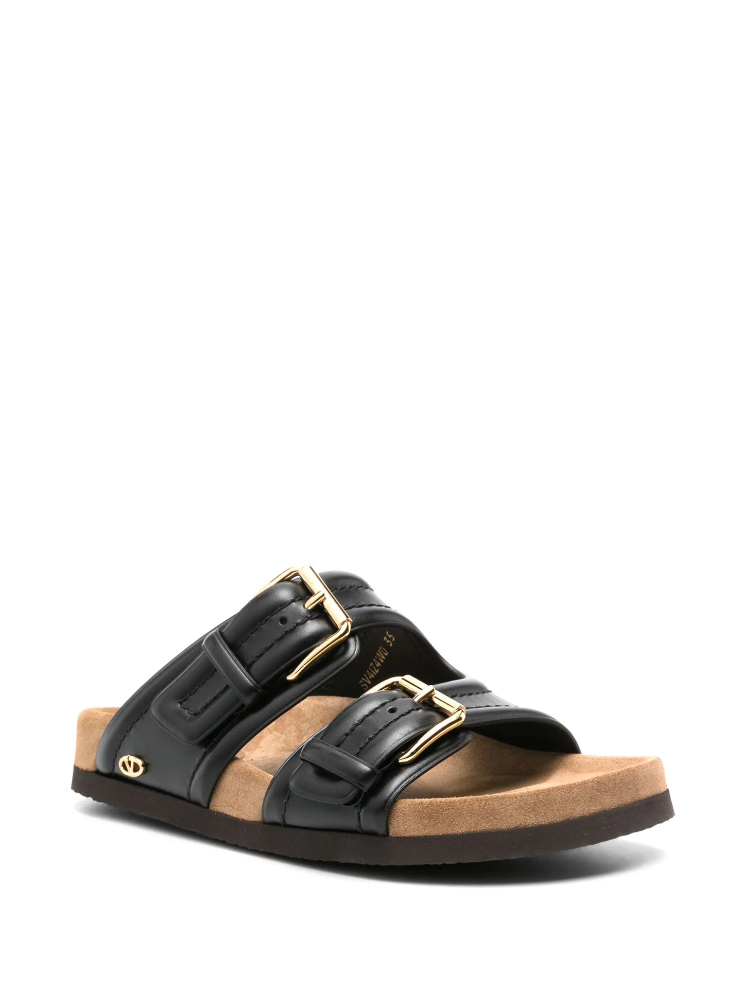 Fussfriend double-strap leather slides