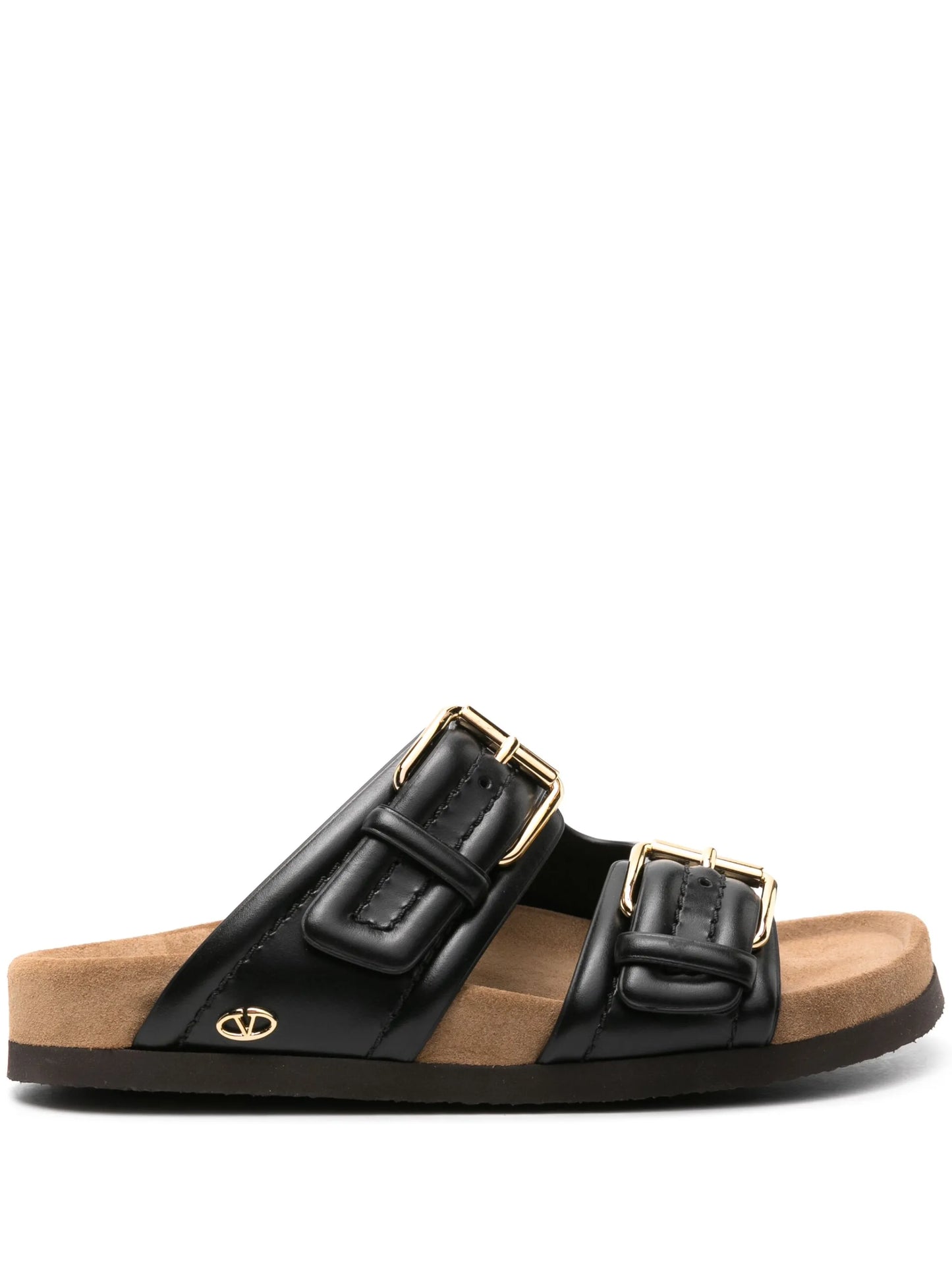 Fussfriend double-strap leather slides