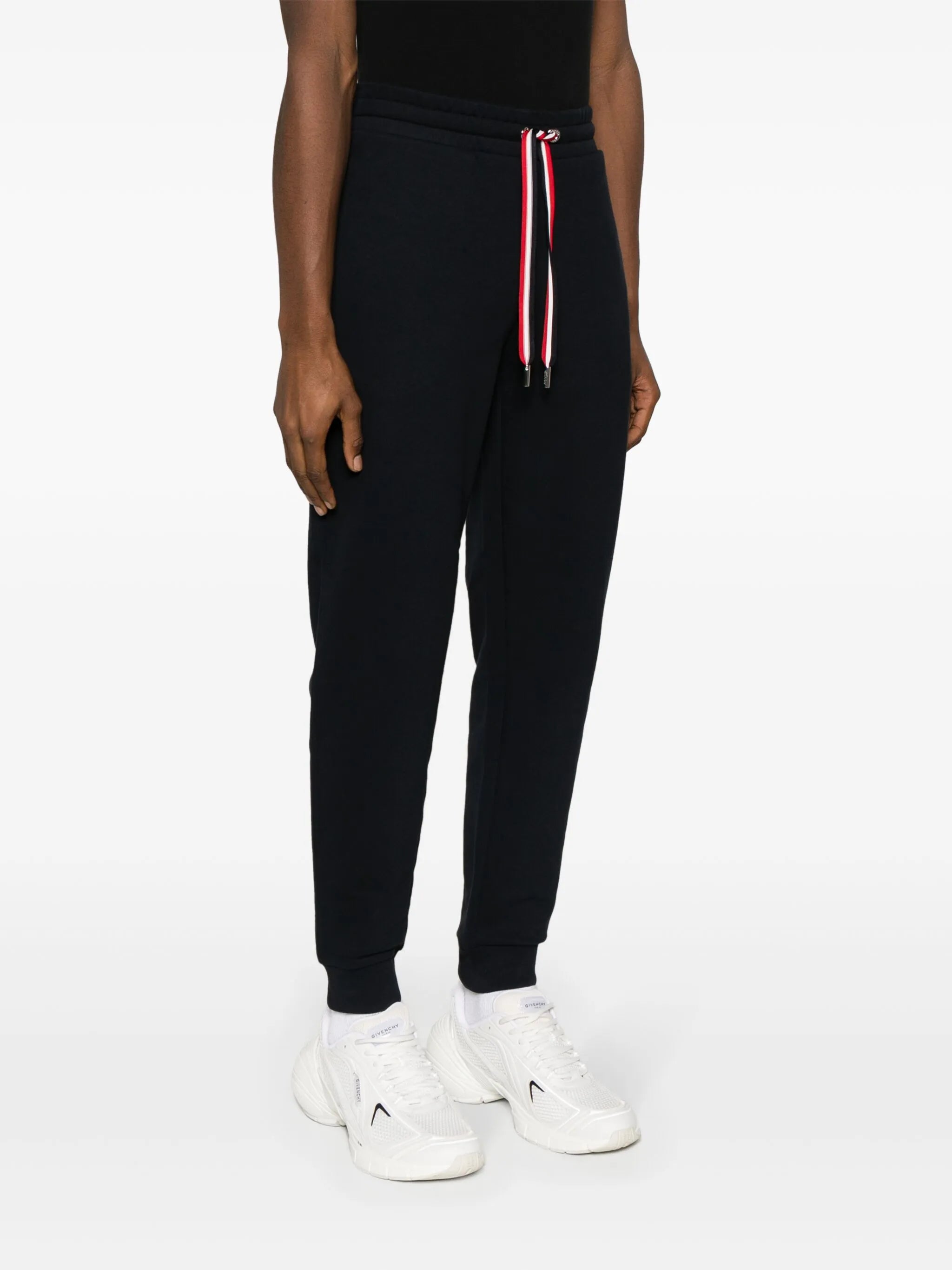 Tricolour Accent cotton track pants