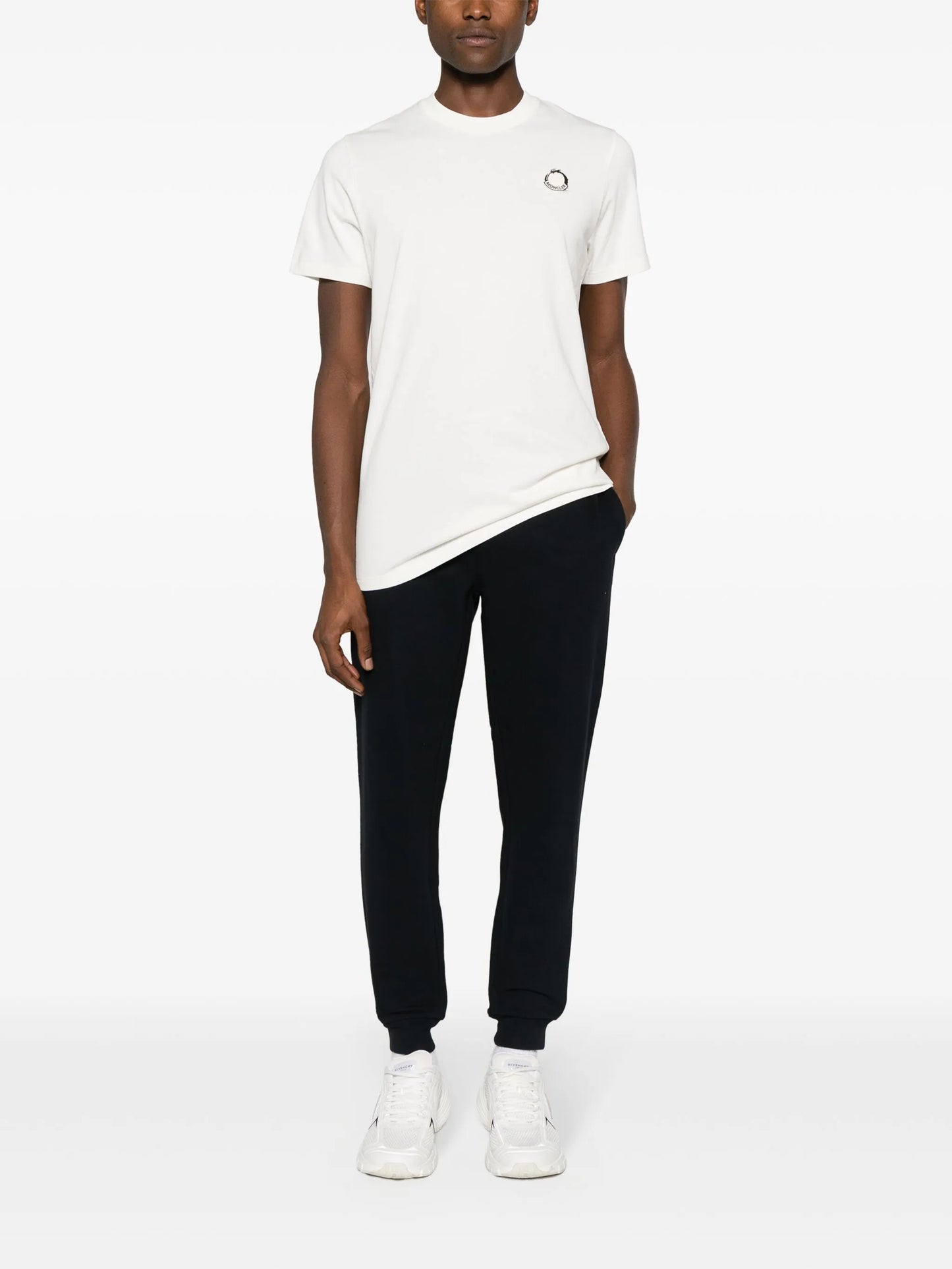 Tricolour Accent cotton track pants