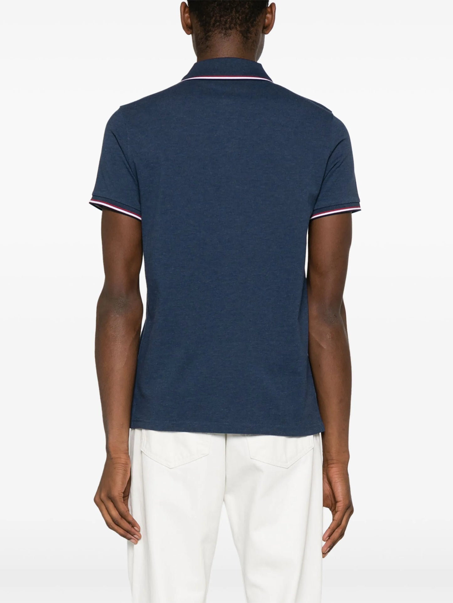 logo-patch cotton polo shirt