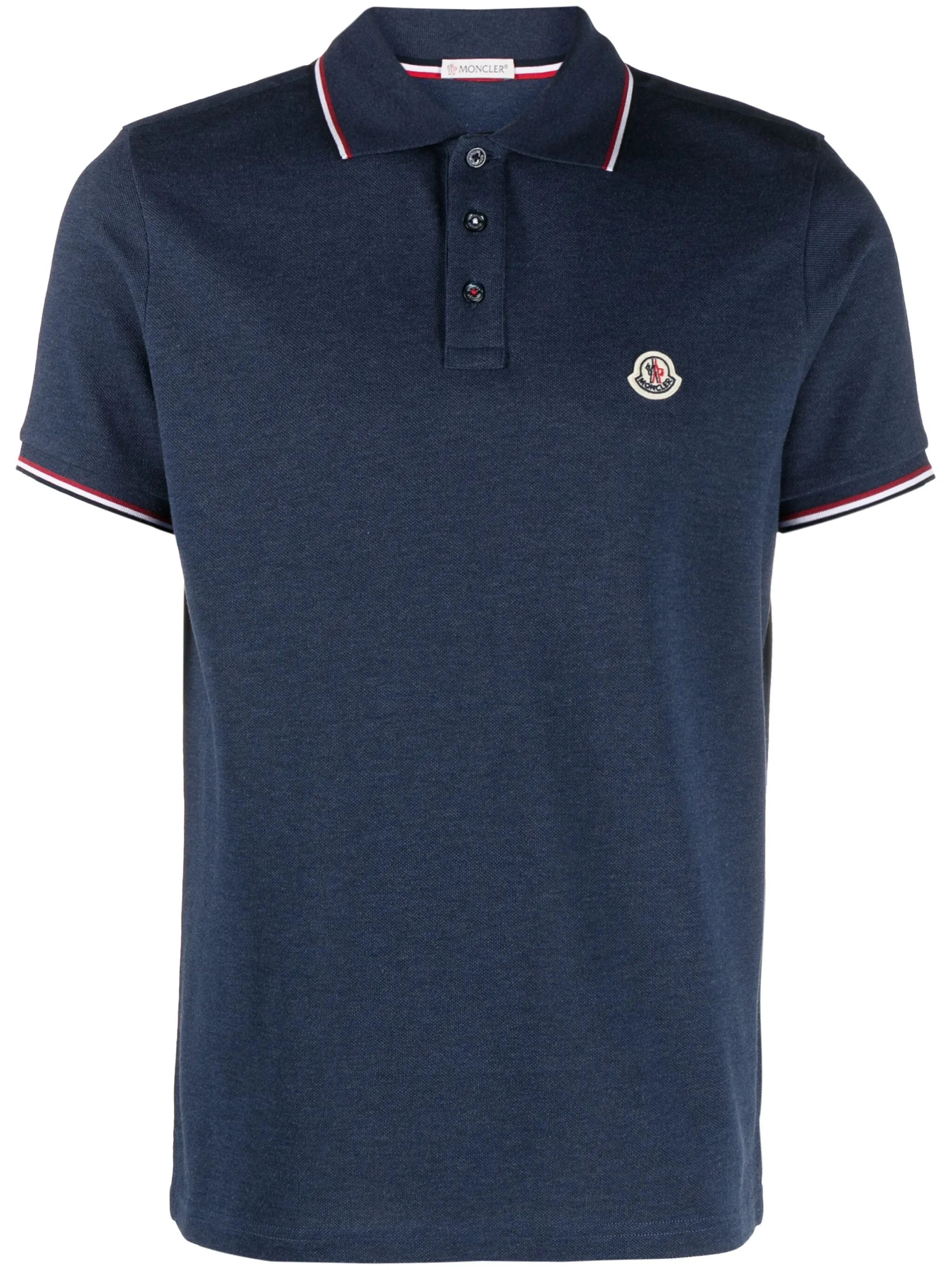 logo-patch cotton polo shirt
