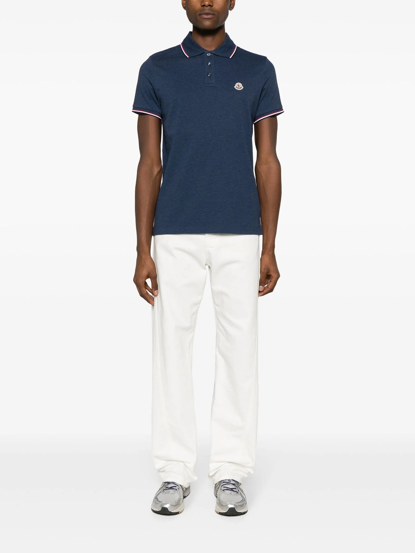 logo-patch cotton polo shirt