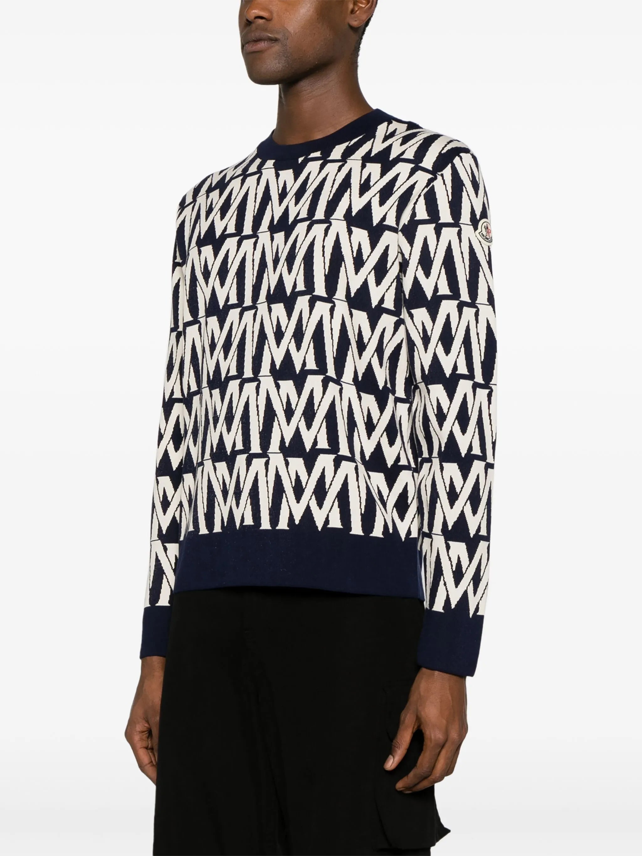 monogram-jacquard jumper