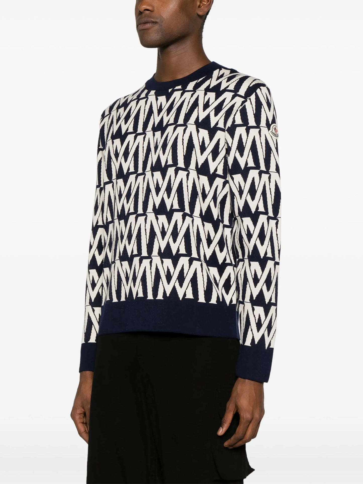 monogram-jacquard jumper