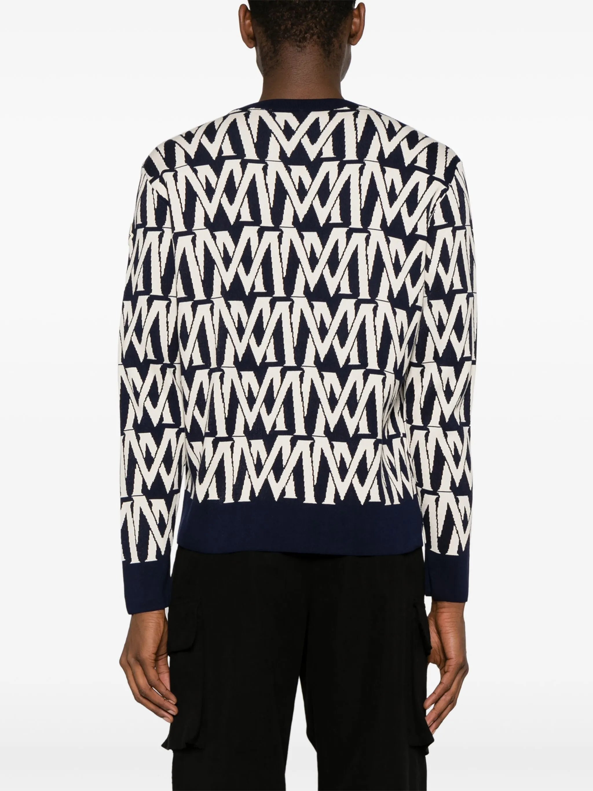 monogram-jacquard jumper