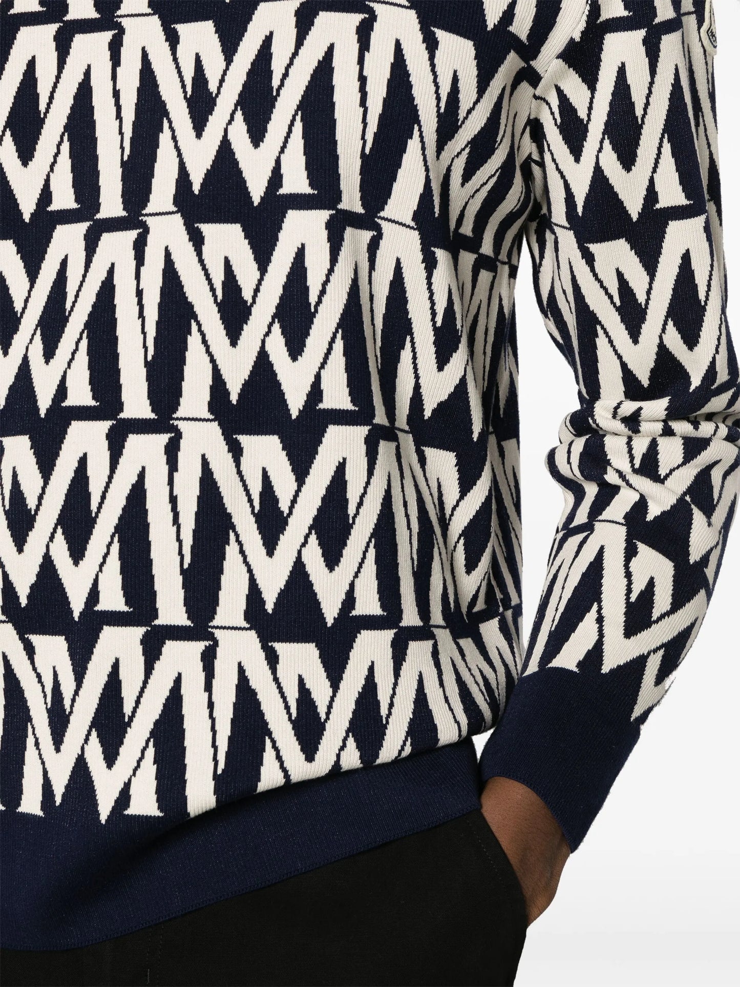 monogram-jacquard jumper